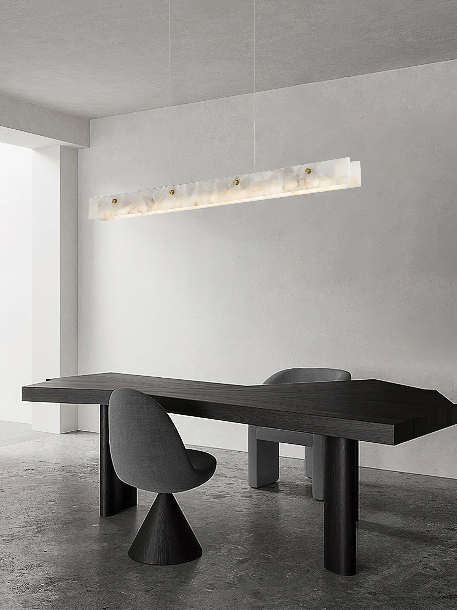 Ljomuvye Suspension Métal Linéaire Moderne LED Salon