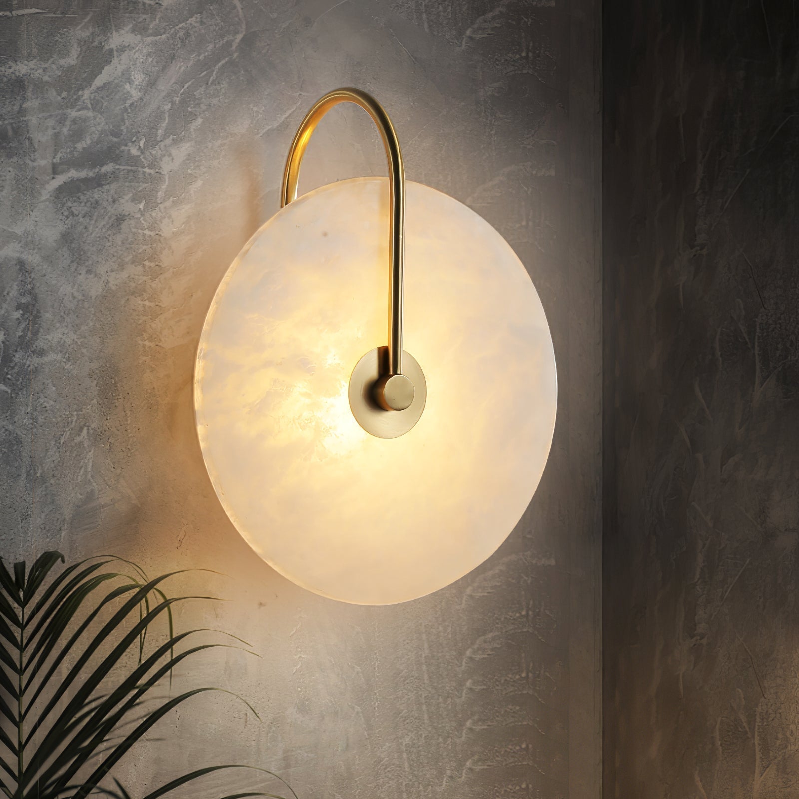 Elaris Applique Murale Globe en Albâtre