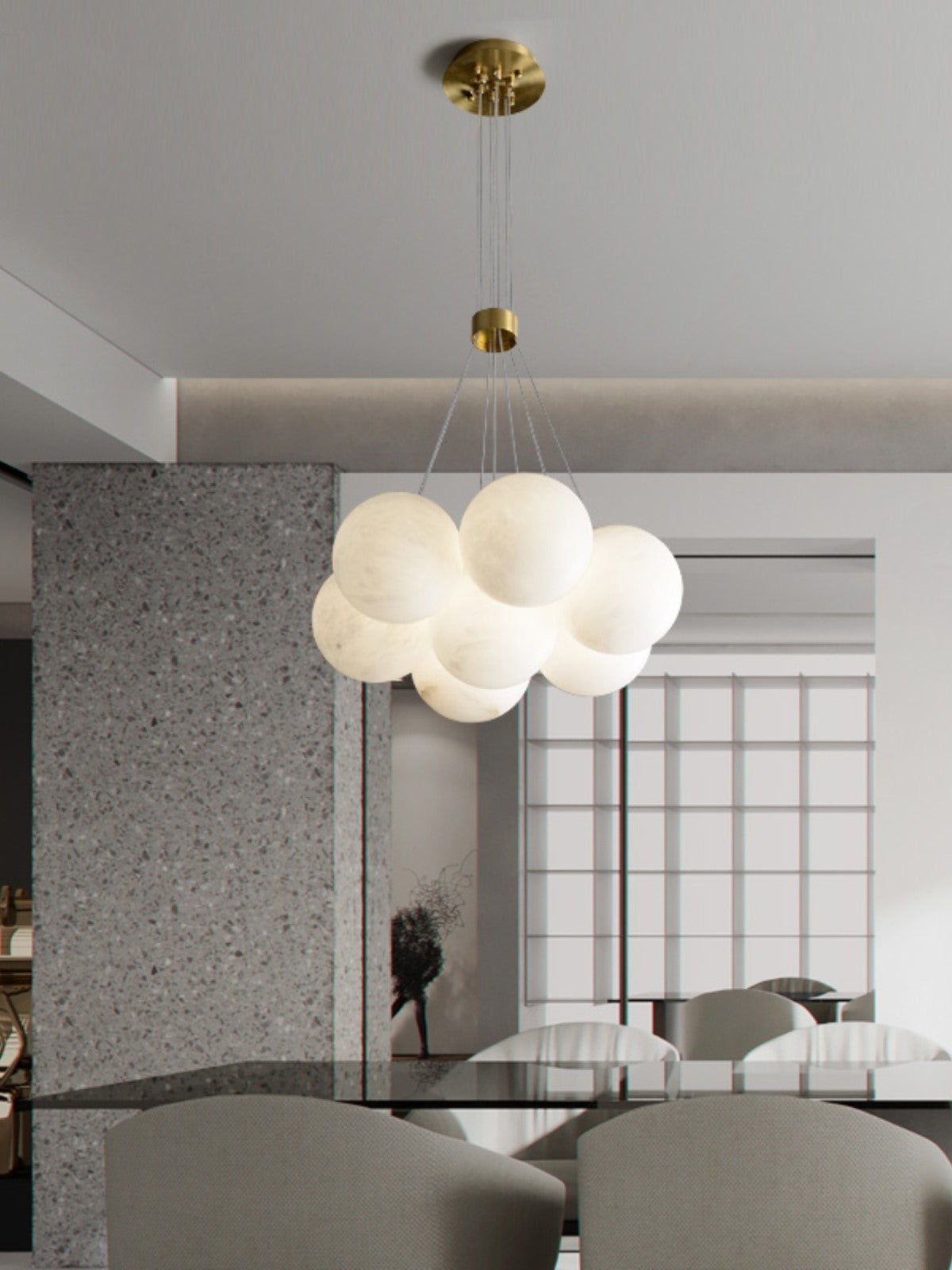 Norduvyd Lustre Métal Lunaire Créativité Salon