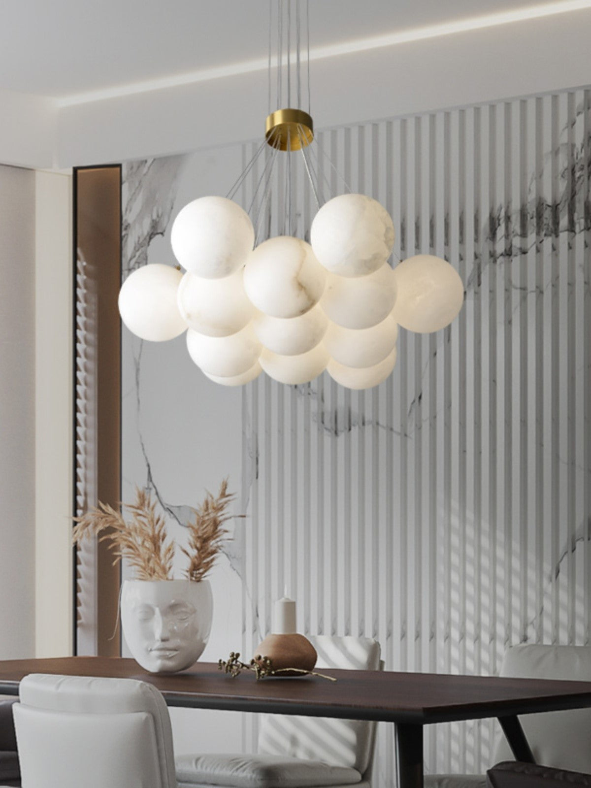Norduvyd Lustre Métal Lunaire Créativité Salon