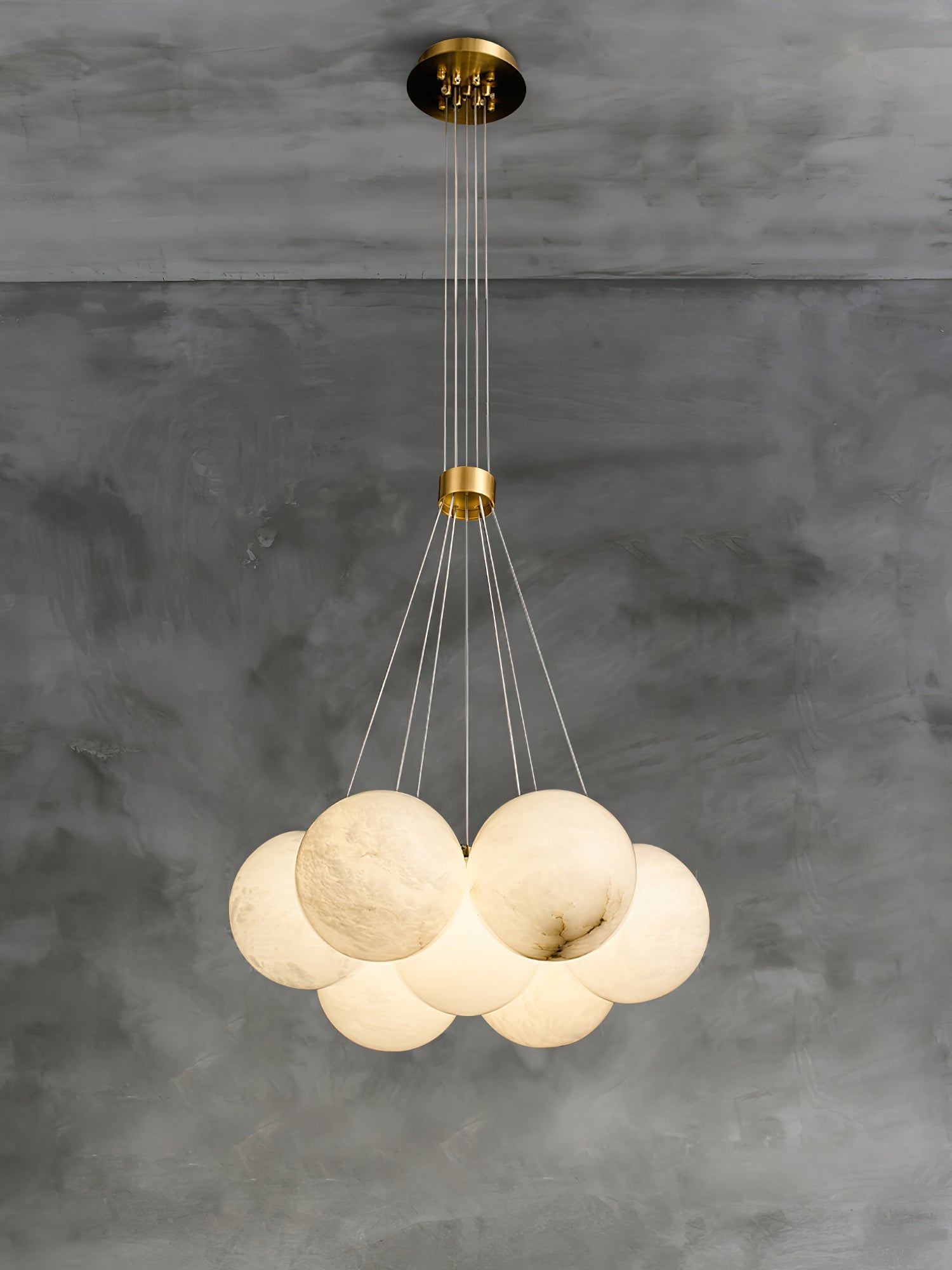Norduvyd Lustre Métal Lunaire Créativité Salon
