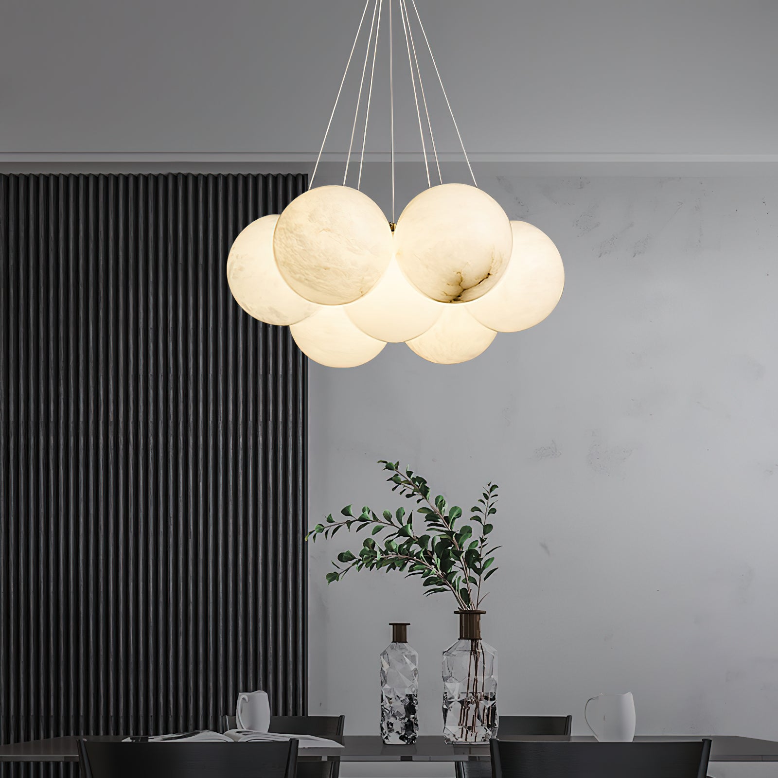 Norduvyd Lustre Métal Lunaire Créativité Salon