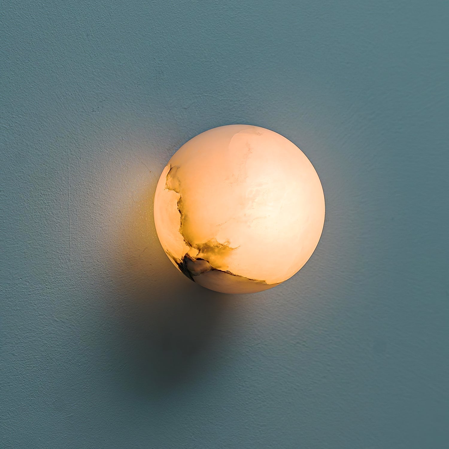 Vevinir Applique Murale Globe en Albâtre