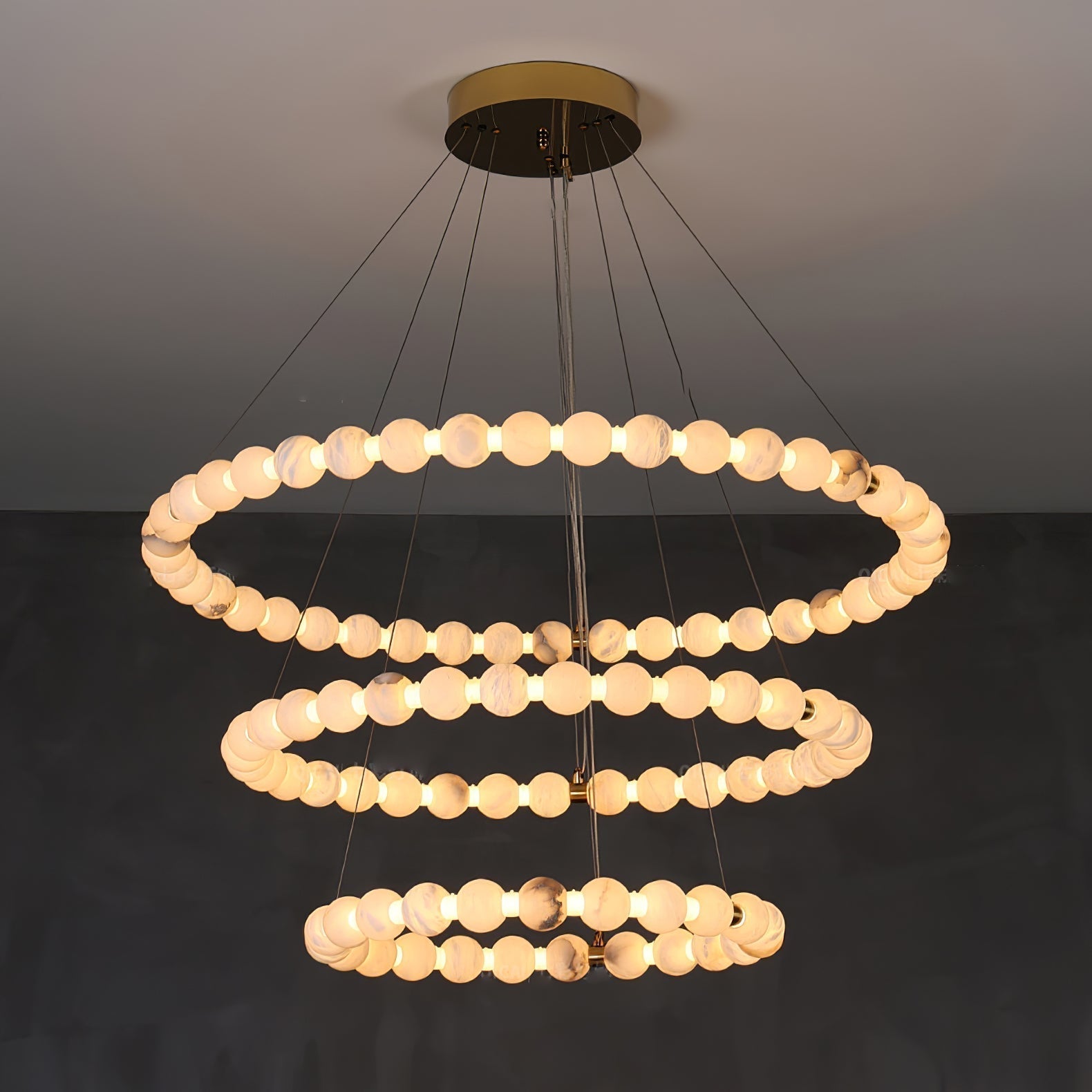 Orion Suspension Moderne en Albâtre