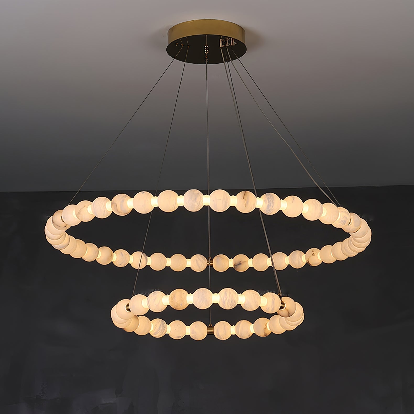 Orion Suspension Moderne en Albâtre
