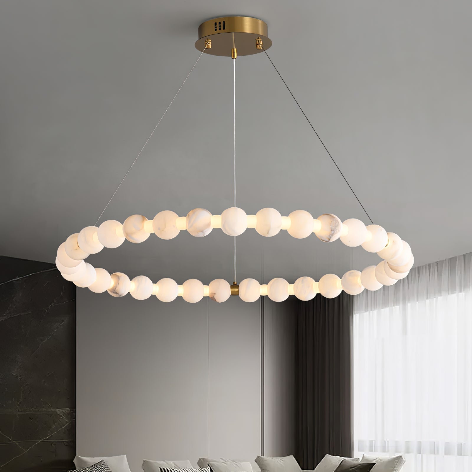 Orion Suspension Moderne en Albâtre