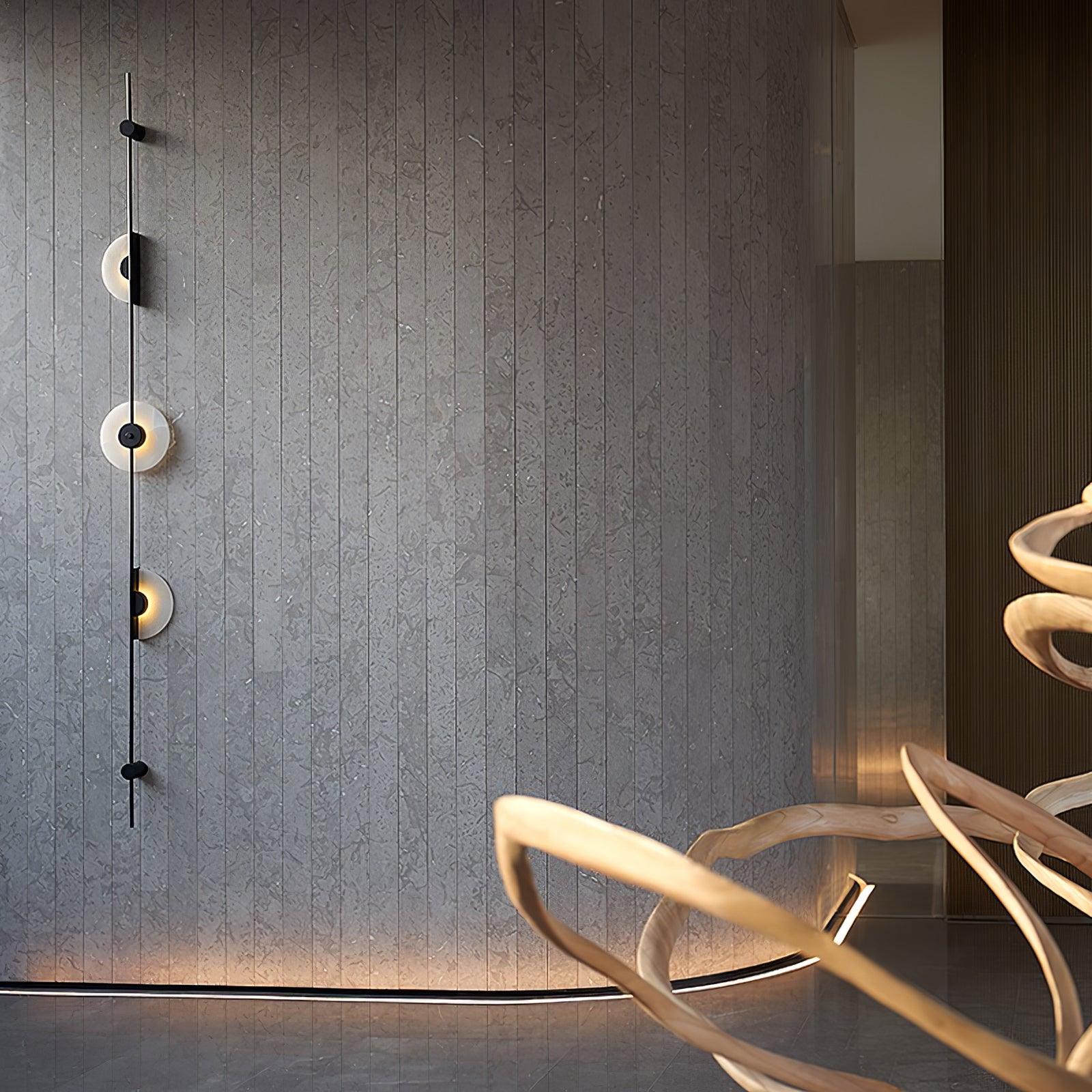Edria Minimalist Alabaster Wall Light