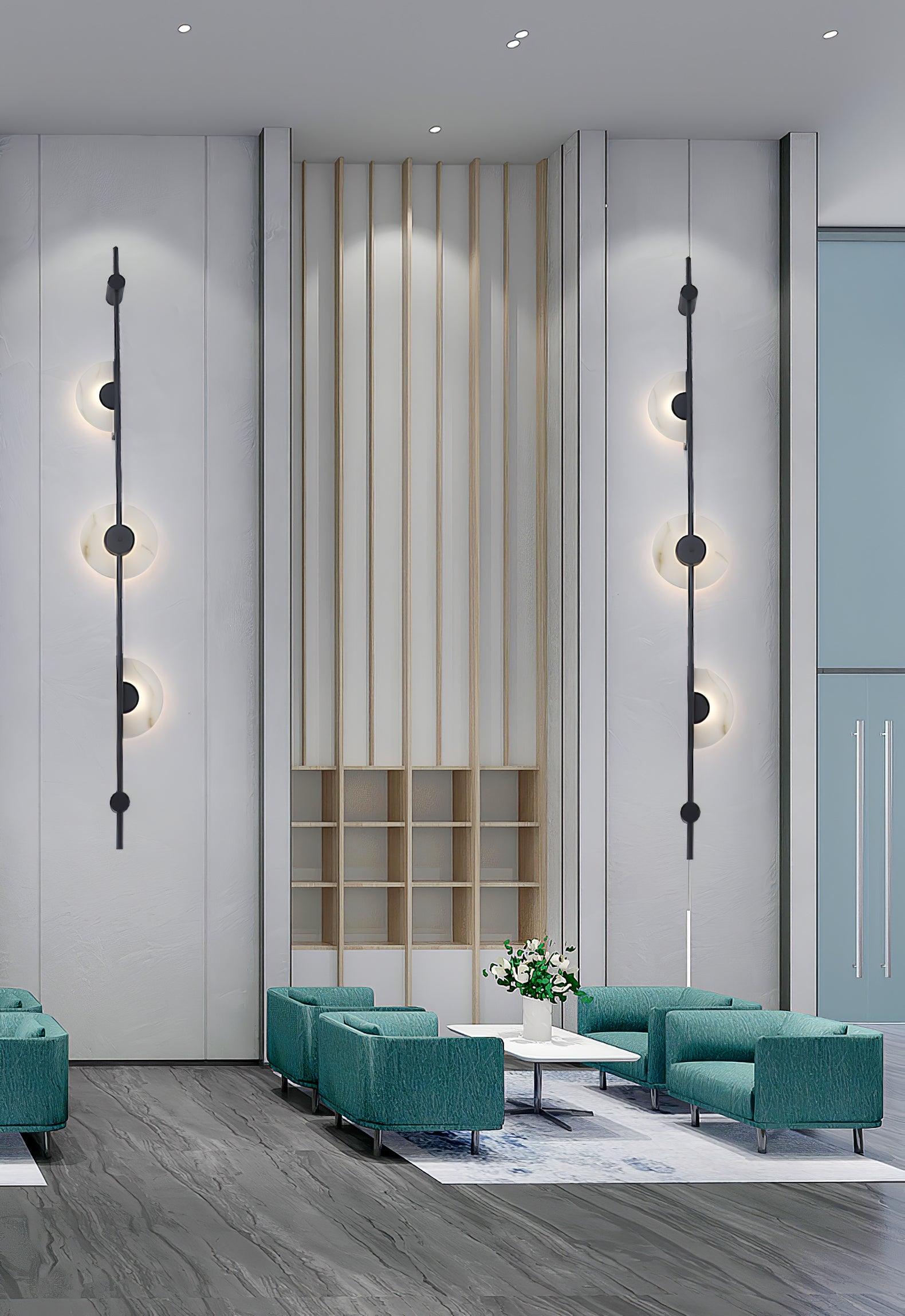 Edria Minimalist Alabaster Wall Light
