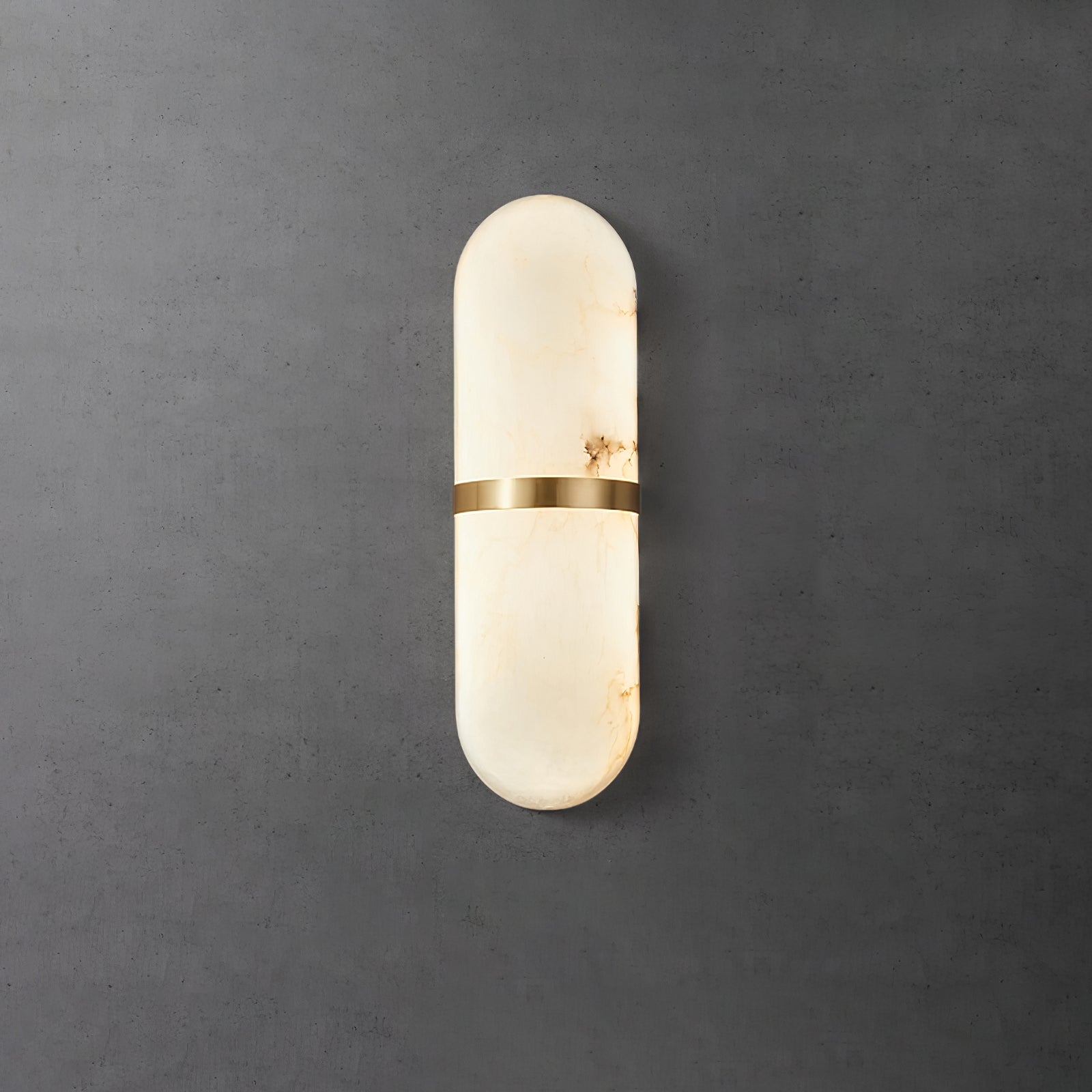 Vitheion Minimaliste Albâtre Luminaire Mural