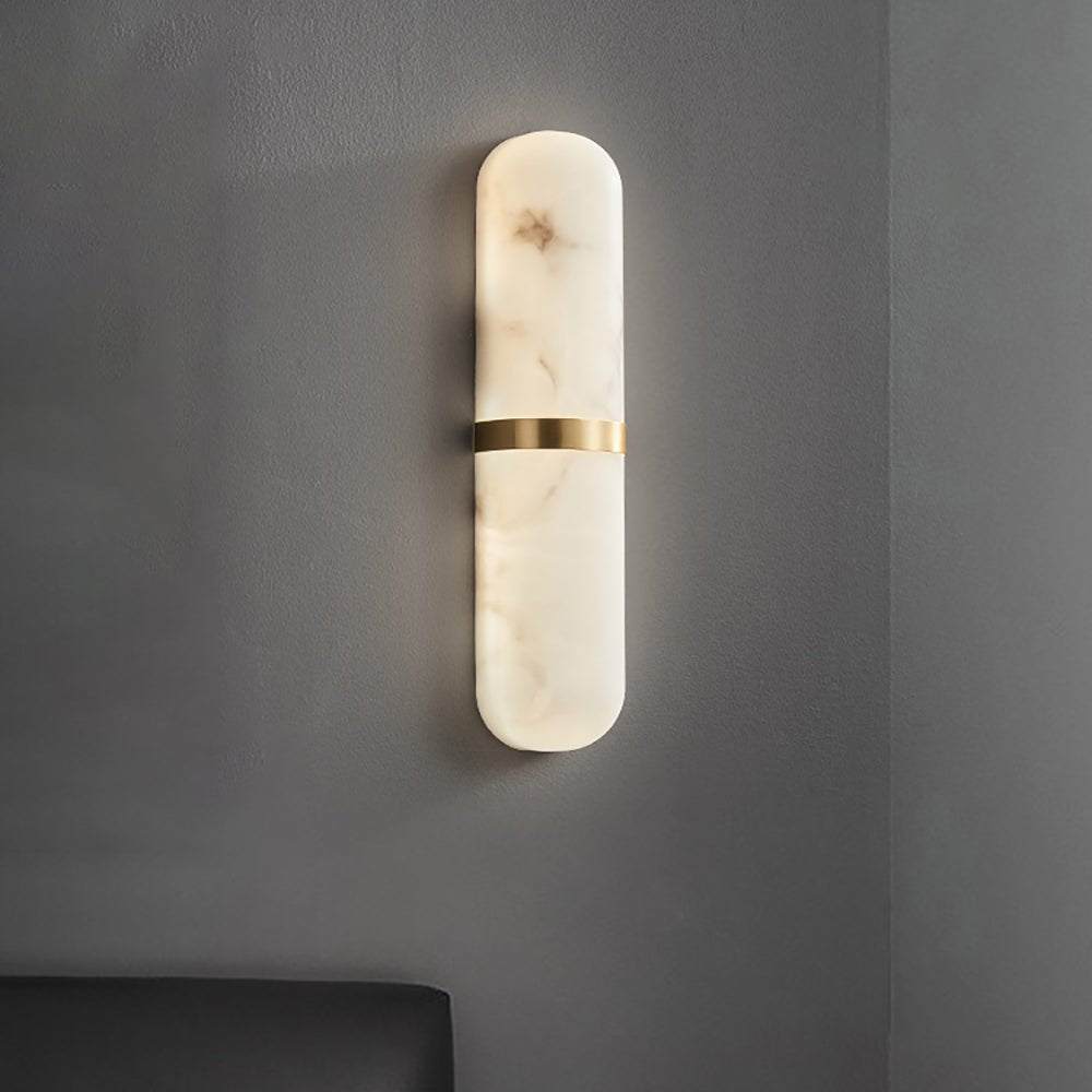 Vitheion Minimaliste Albâtre Luminaire Mural