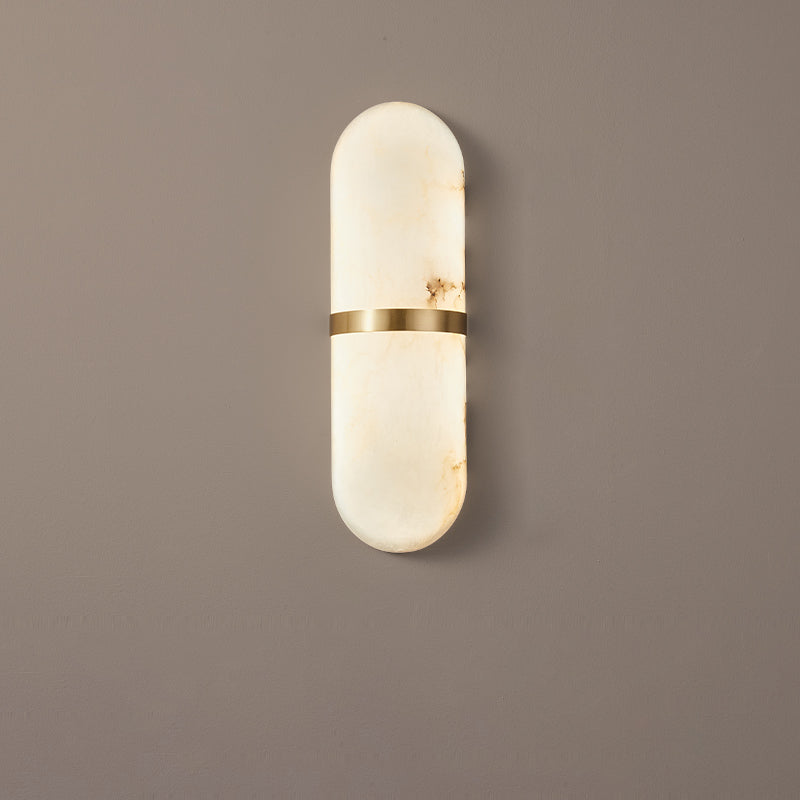 Vitheion Minimaliste Albâtre Luminaire Mural