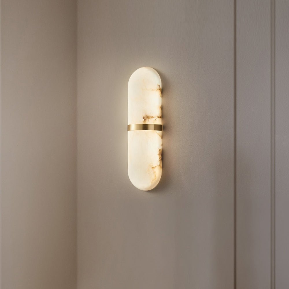 Vitheion Minimaliste Albâtre Luminaire Mural