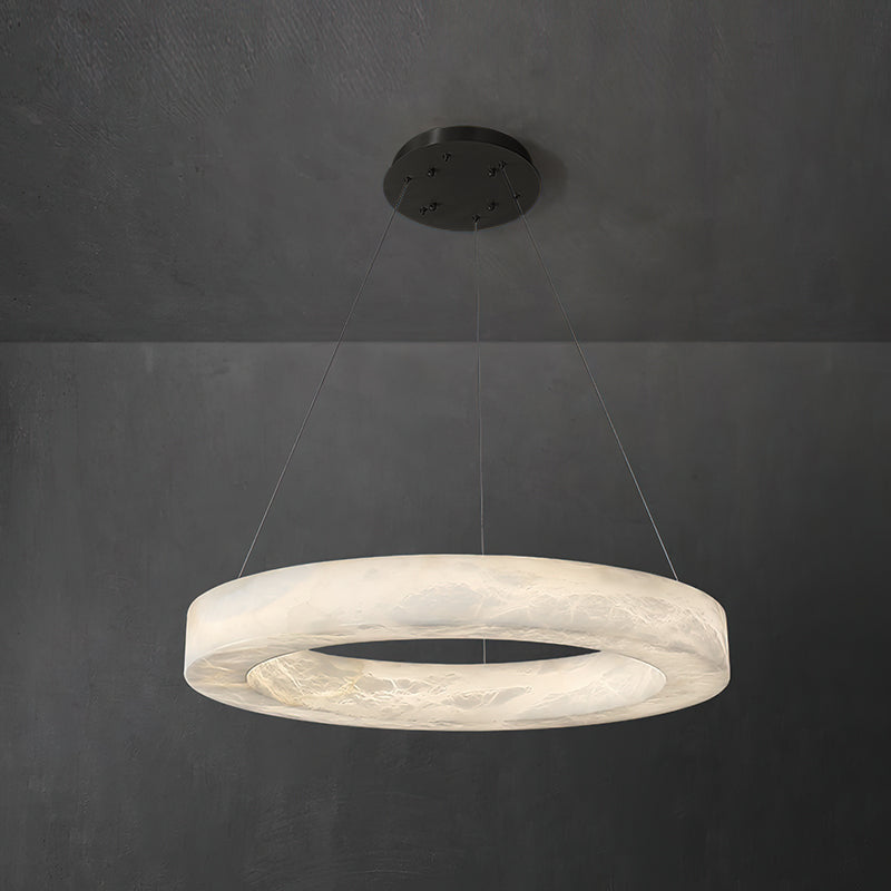 Plotuvyn Lustre Anneau Albâtre Luxe Salon