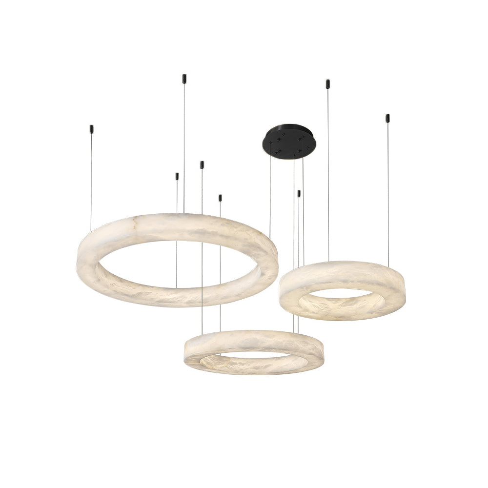 Plotuvyn Lustre Anneau Albâtre Luxe Salon
