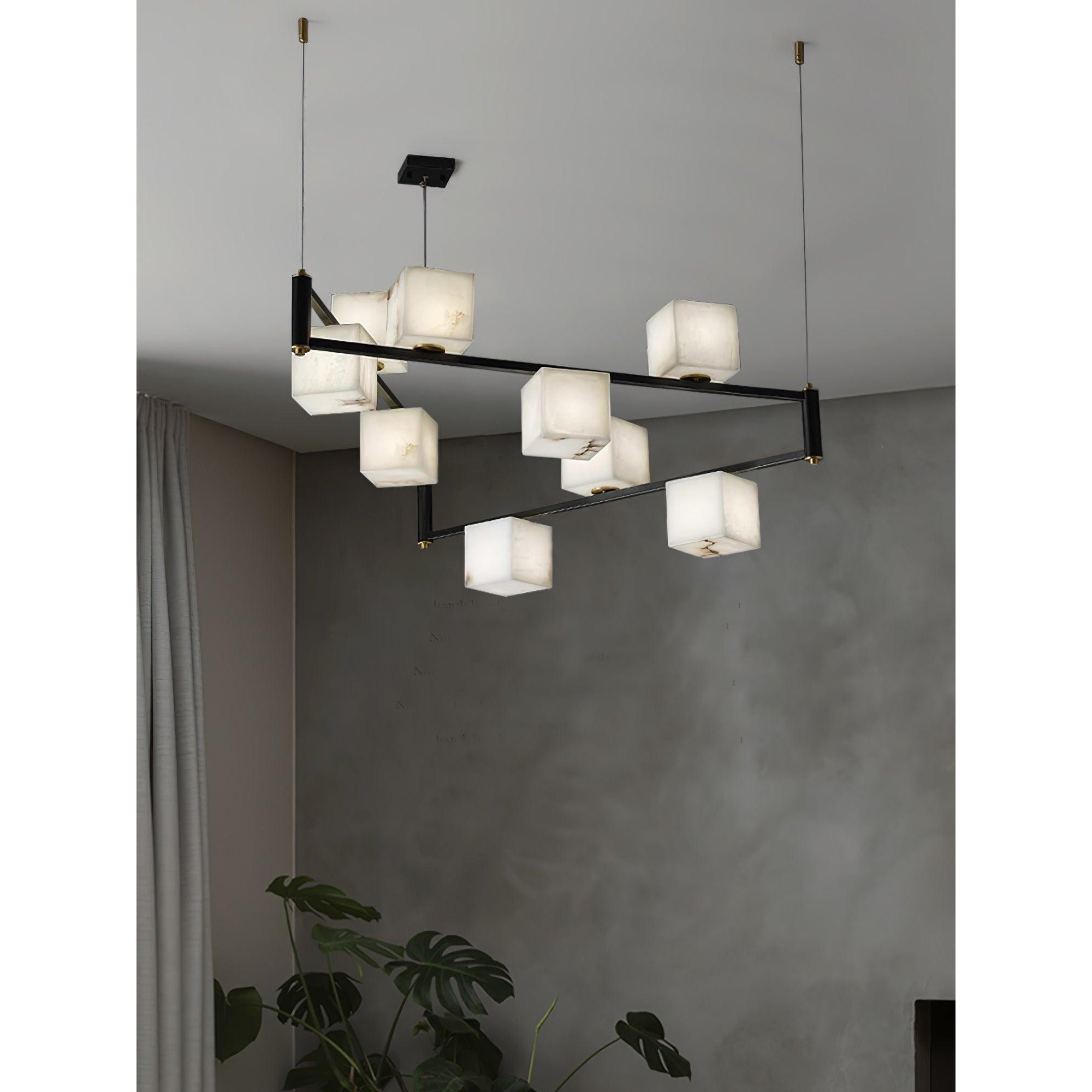 Ostruvye Lustre Albâtre Boîte Créativité Salon