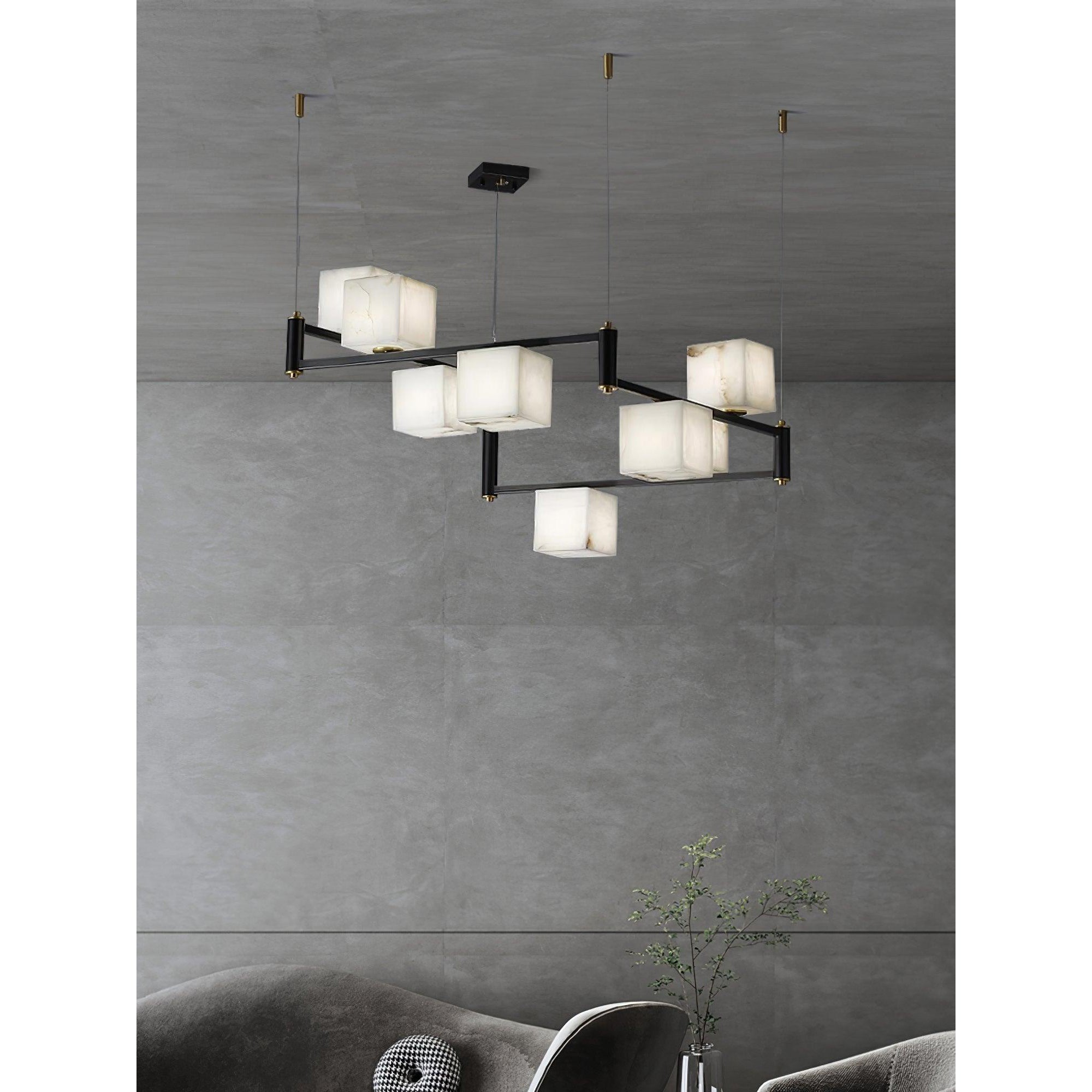 Ostruvye Lustre Albâtre Boîte Créativité Salon
