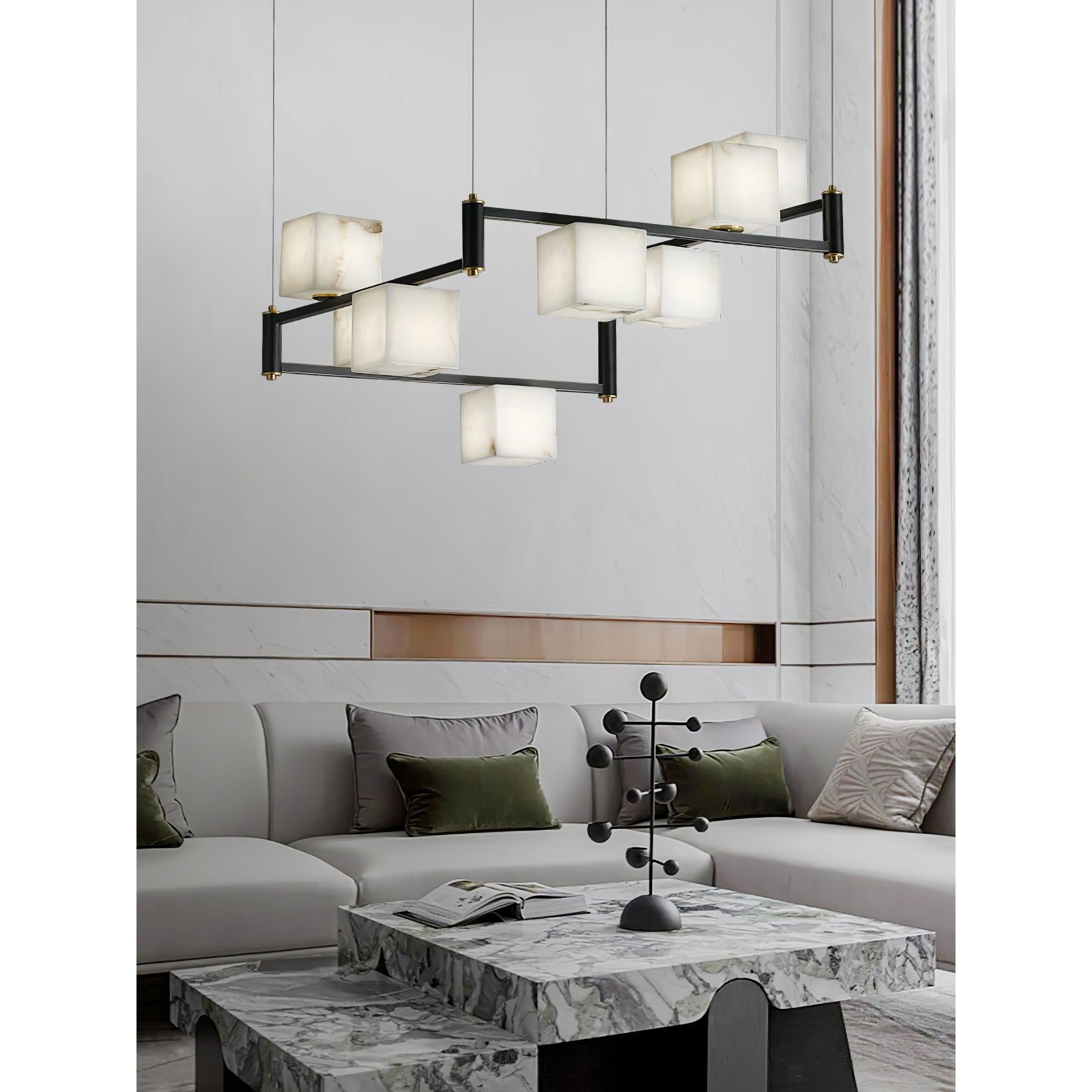 Ostruvye Lustre Albâtre Boîte Créativité Salon