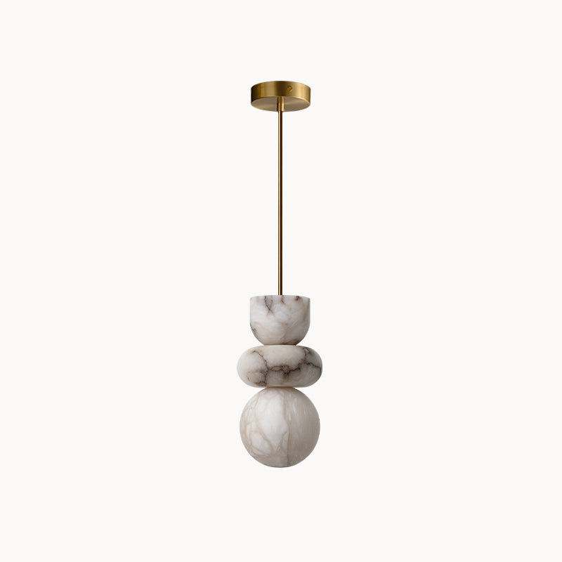 Rauduvyn Suspension Totem Moderne en Albâtre