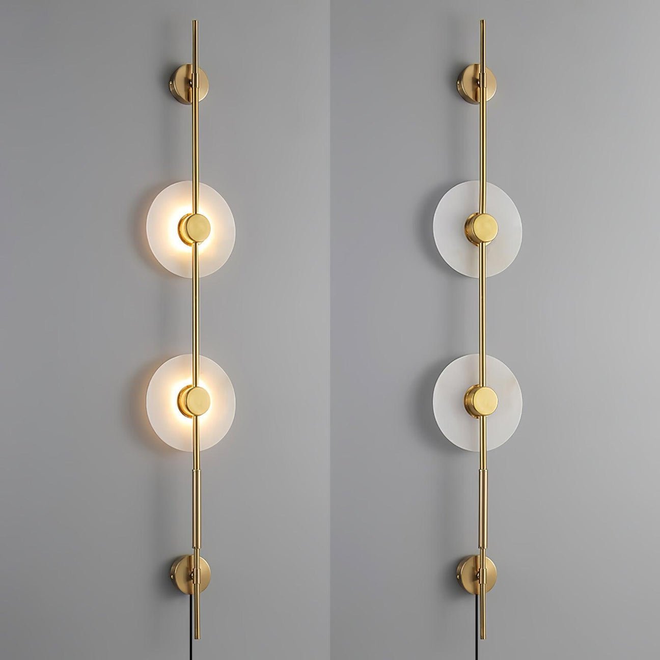 Edria Minimalist Alabaster Wall Light