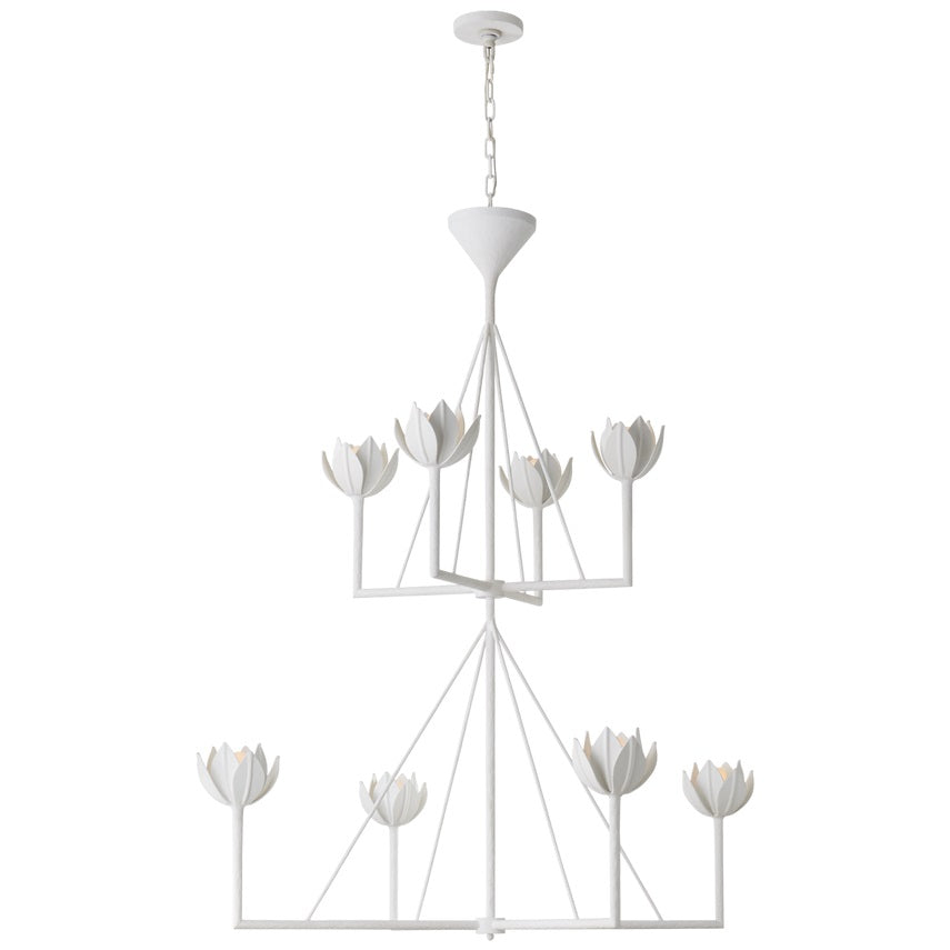 Alberto Lustre Laiton Floral Moderne Salon