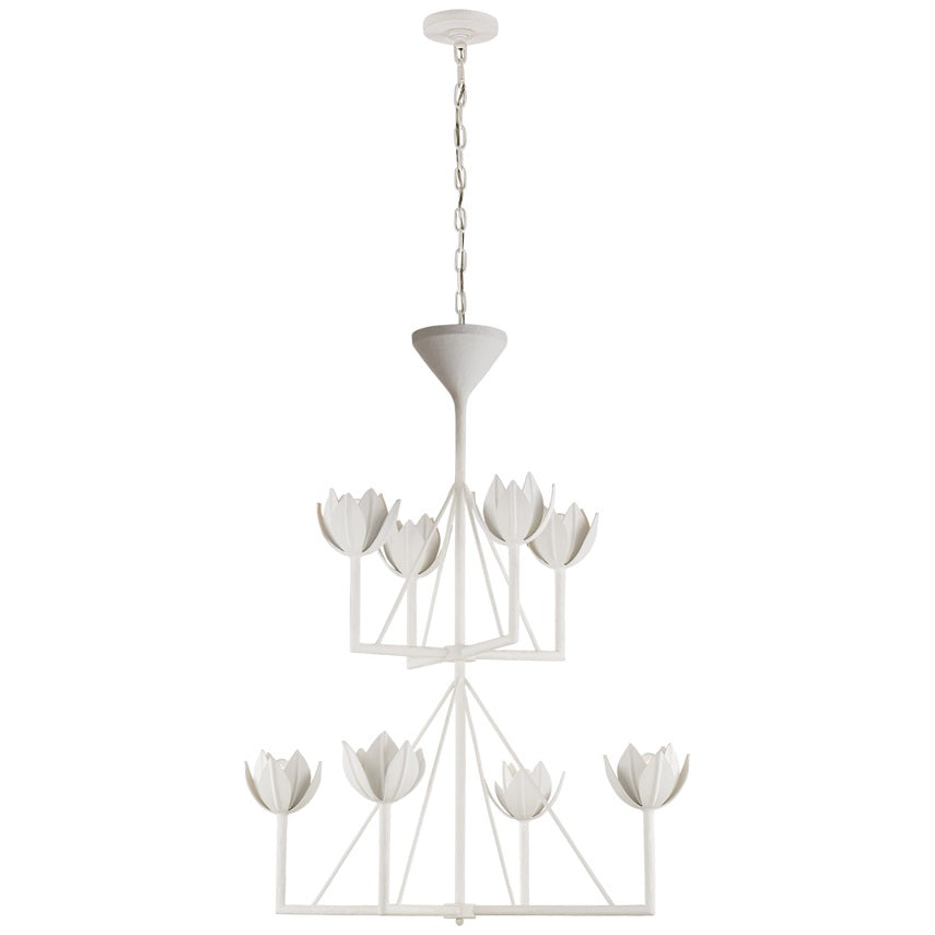 Alberto Lustre Laiton Floral Moderne Salon