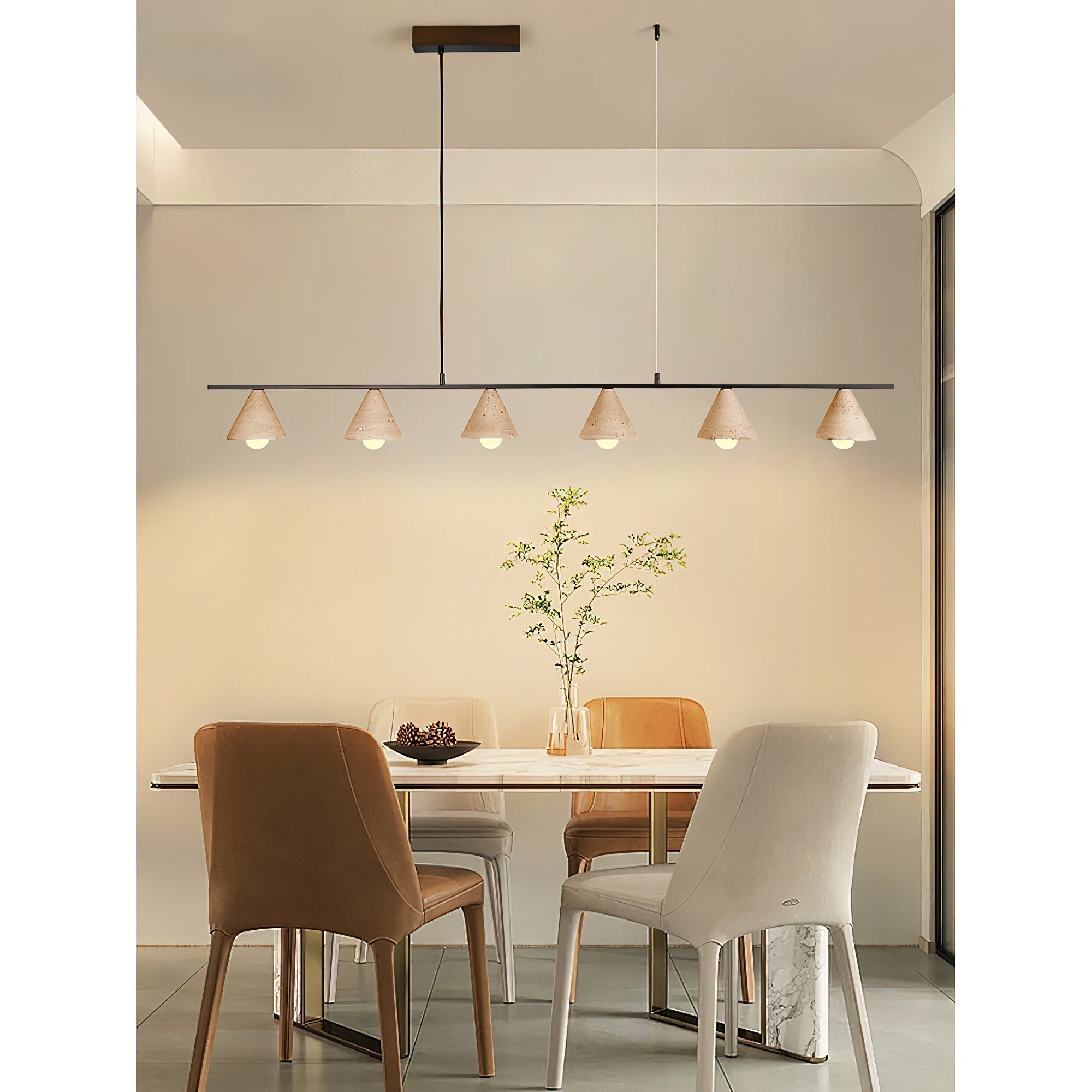 Ulfuvyi Suspension Travertin Moderne Salon