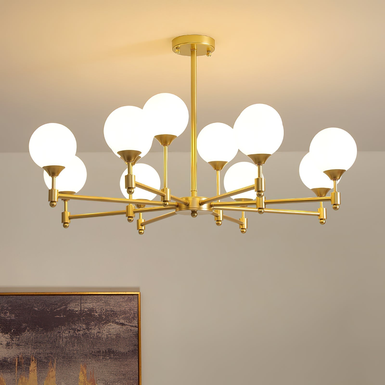 Vatnuvyi Lustre en Verre Globe