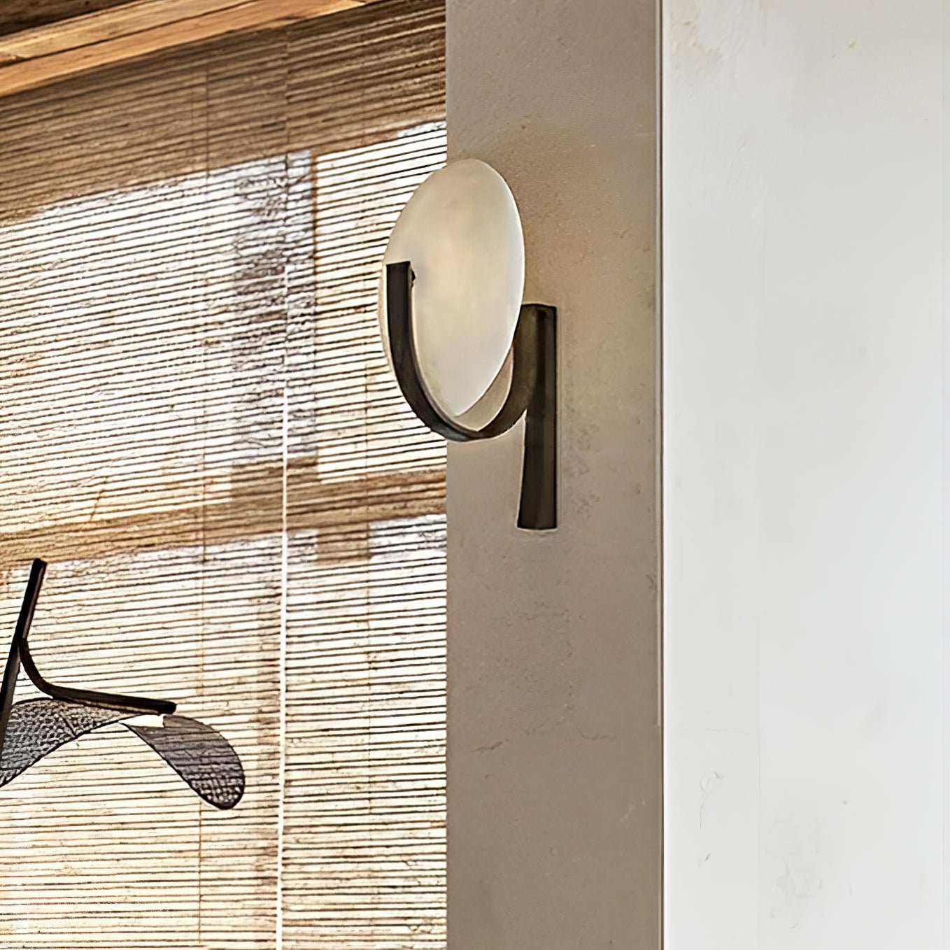 Althea Minimalist Alabaster Wall Lamp