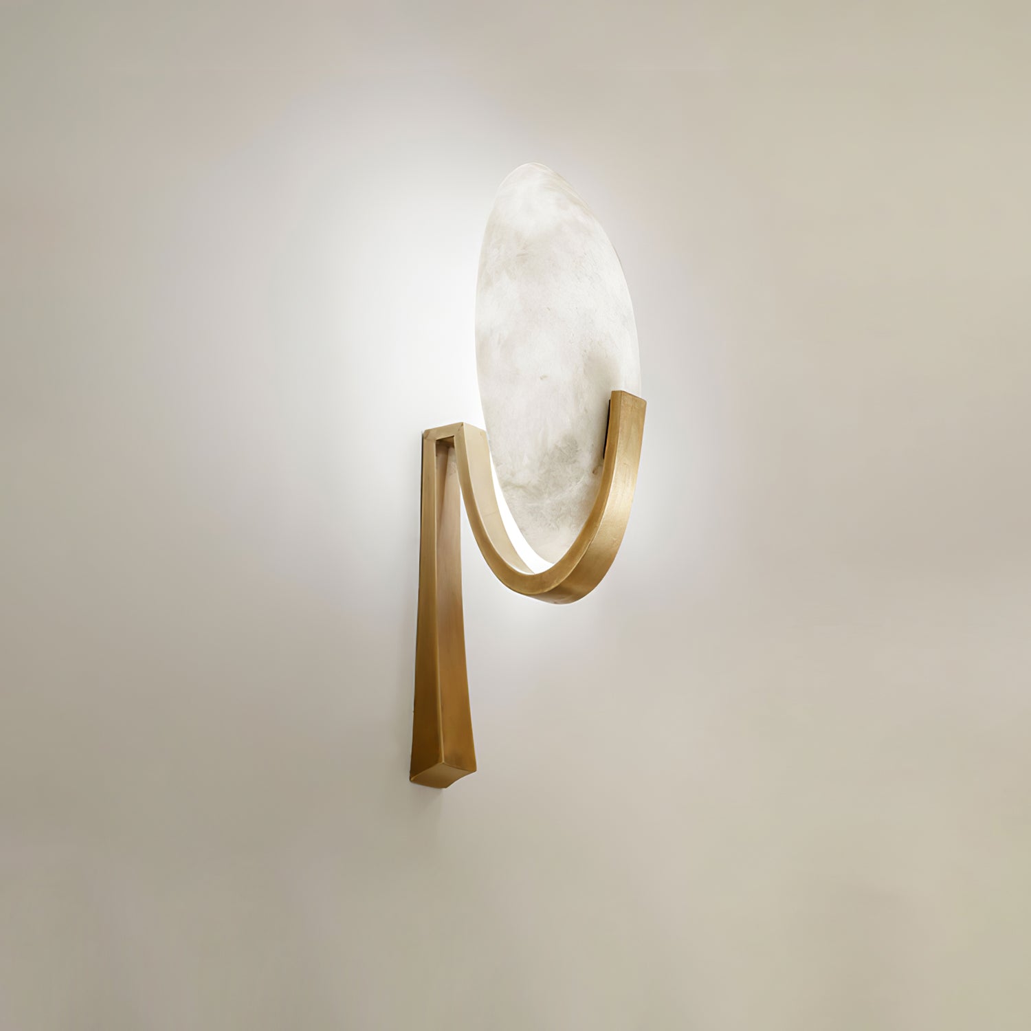 Althea Minimalist Alabaster Wall Lamp