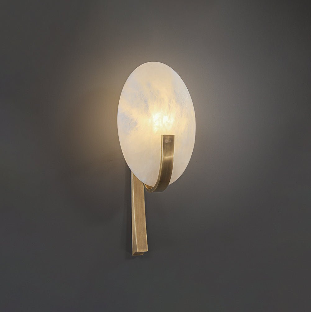 Althea Minimalist Alabaster Wall Lamp