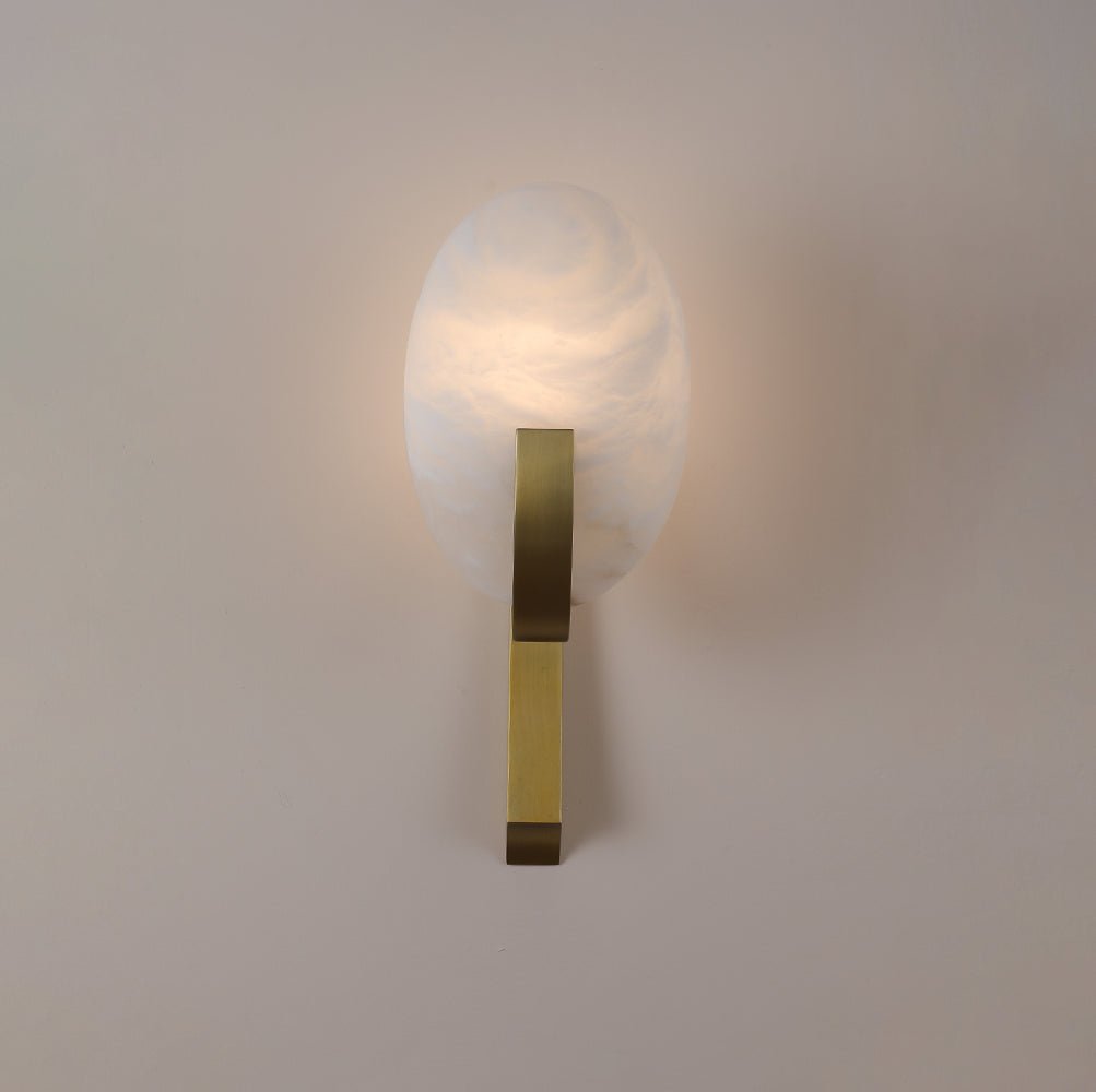 Althea Minimalist Alabaster Wall Lamp