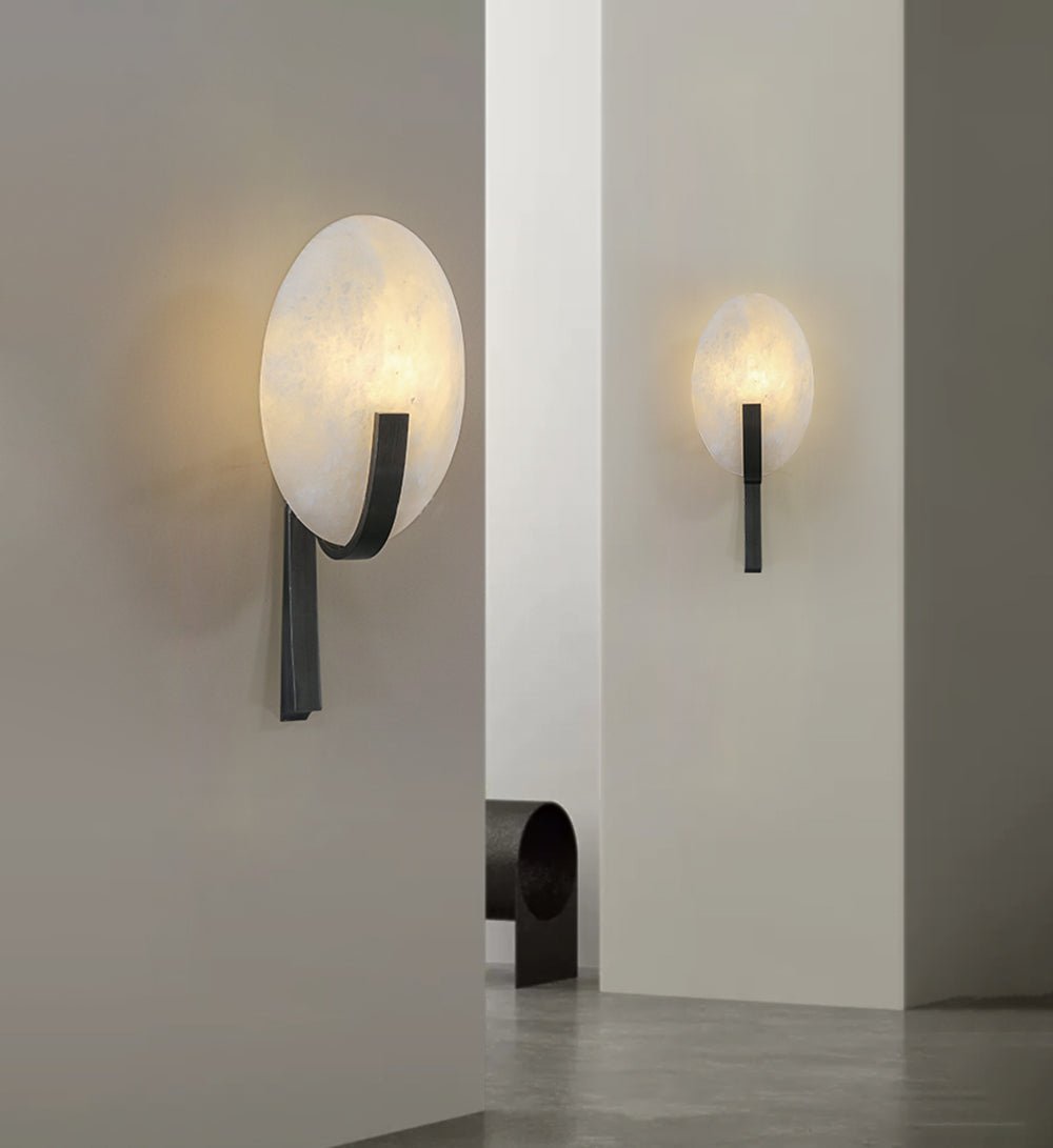 Althea Minimalist Alabaster Wall Lamp