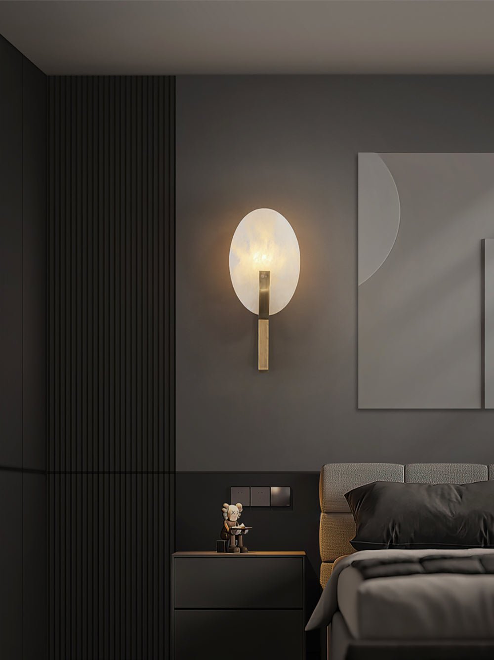 Selene Applique Murale Moderne en Albâtre