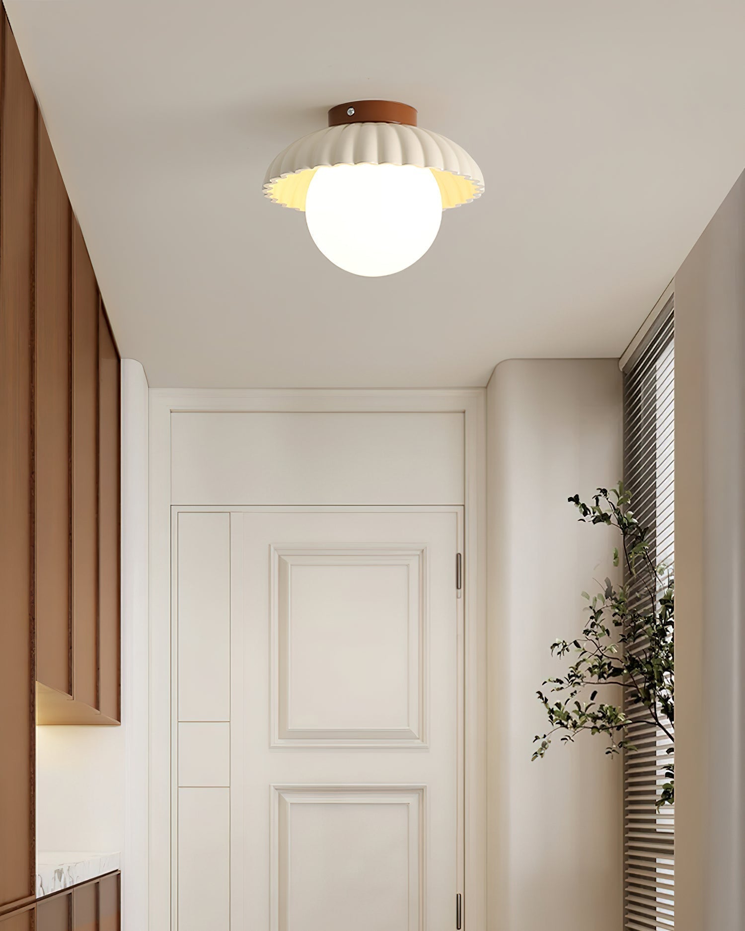 Scallop Plafonnier encastré Glow