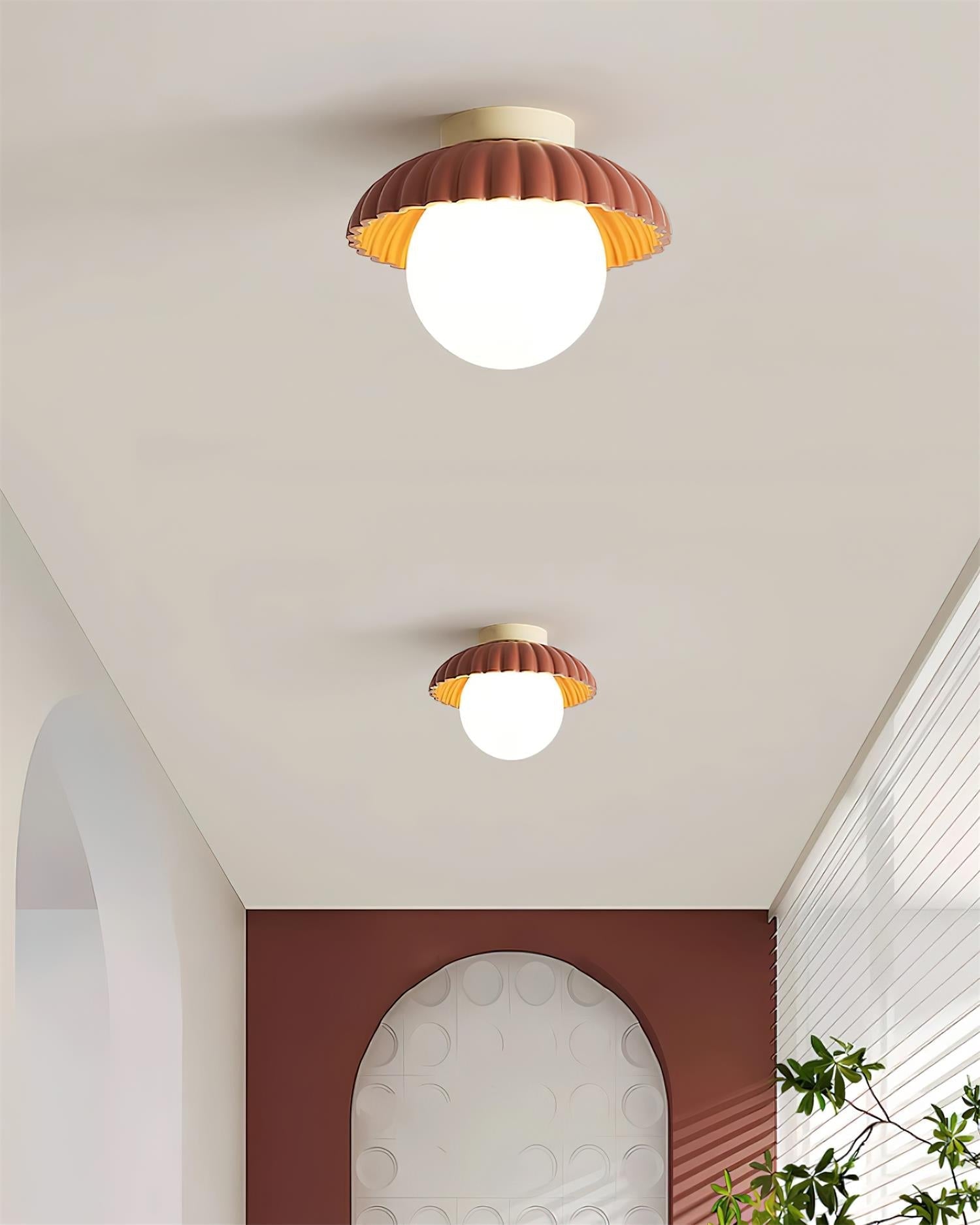 Scallop Plafonnier encastré Glow