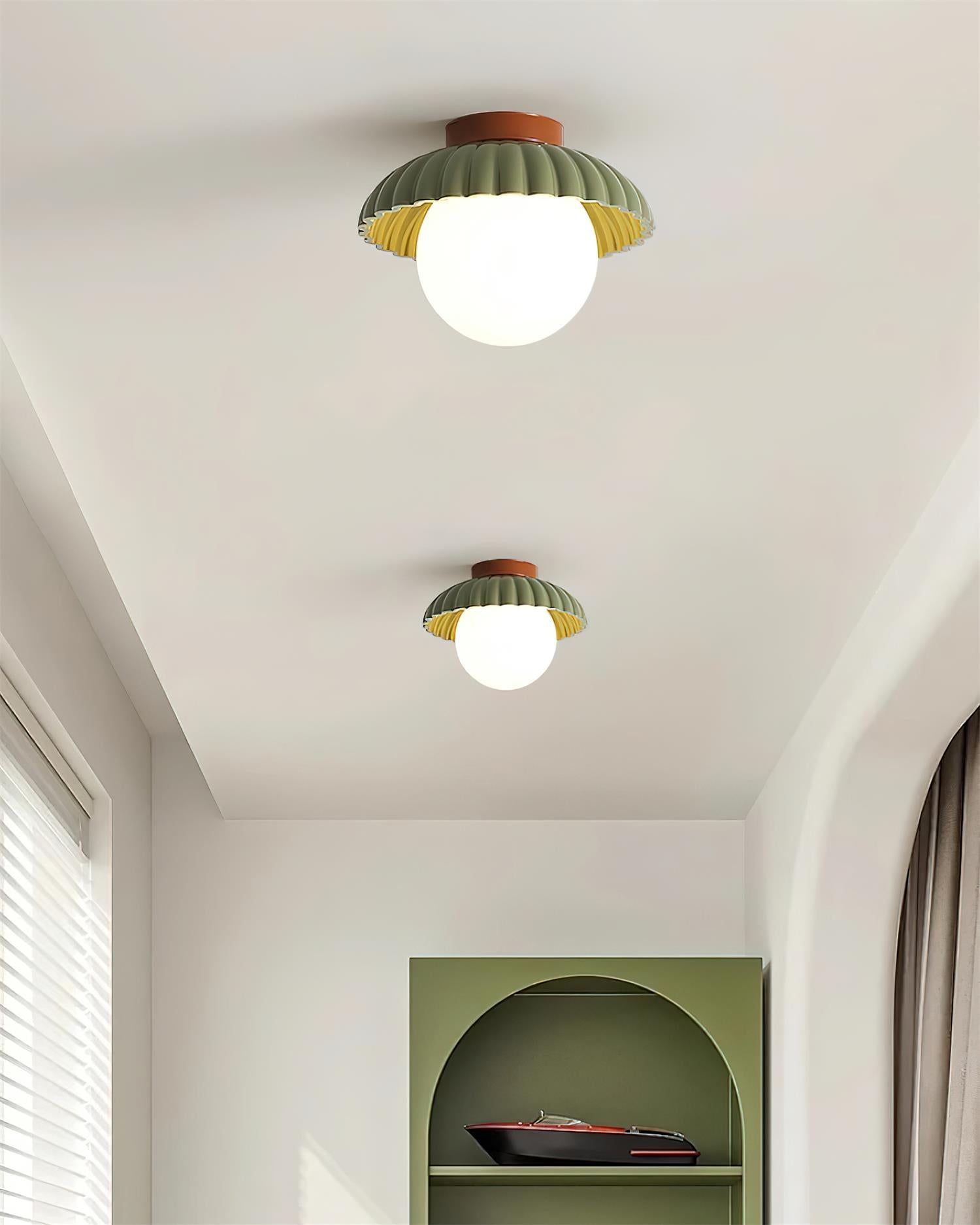 Scallop Plafonnier encastré Glow