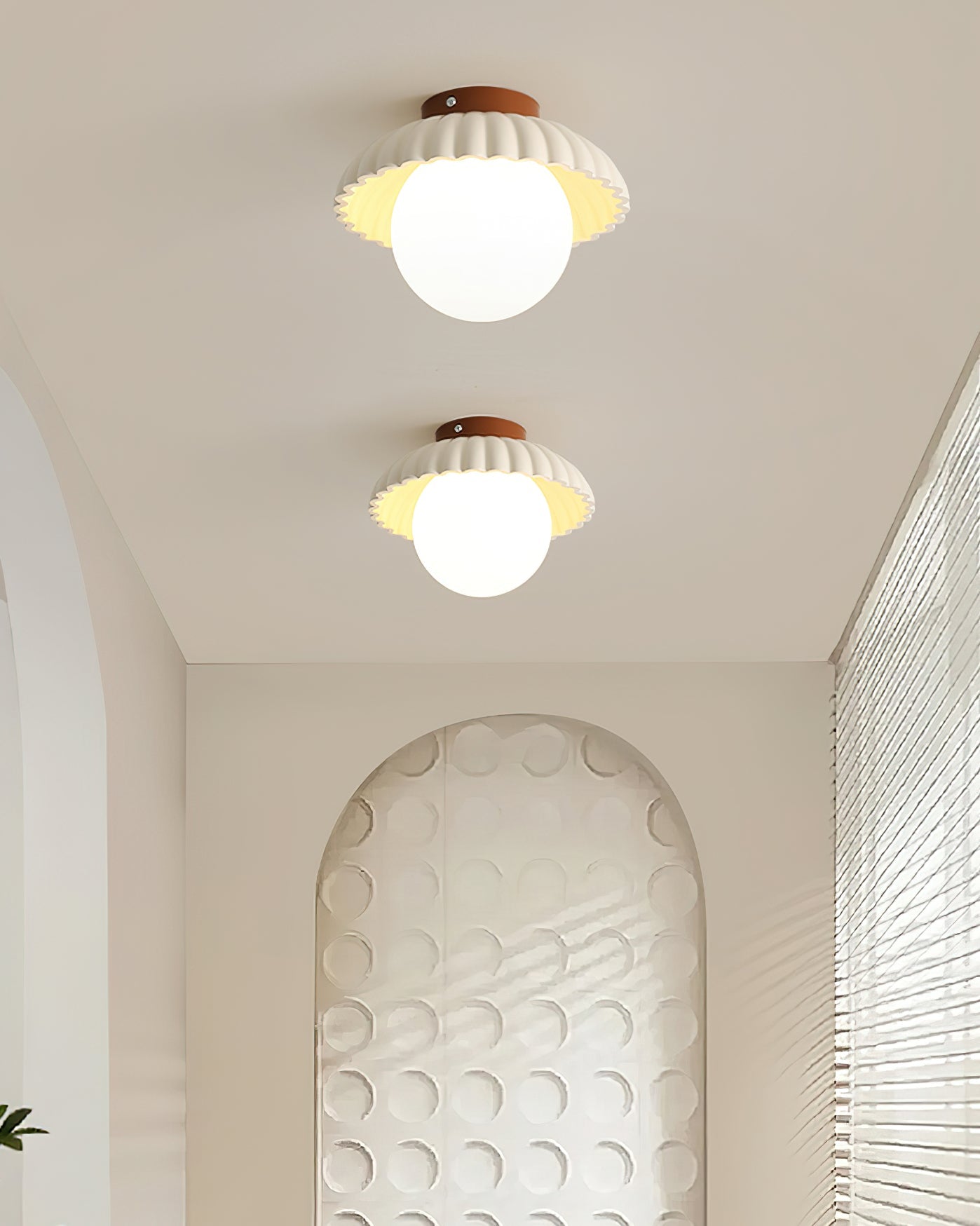 Scallop Plafonnier encastré Glow