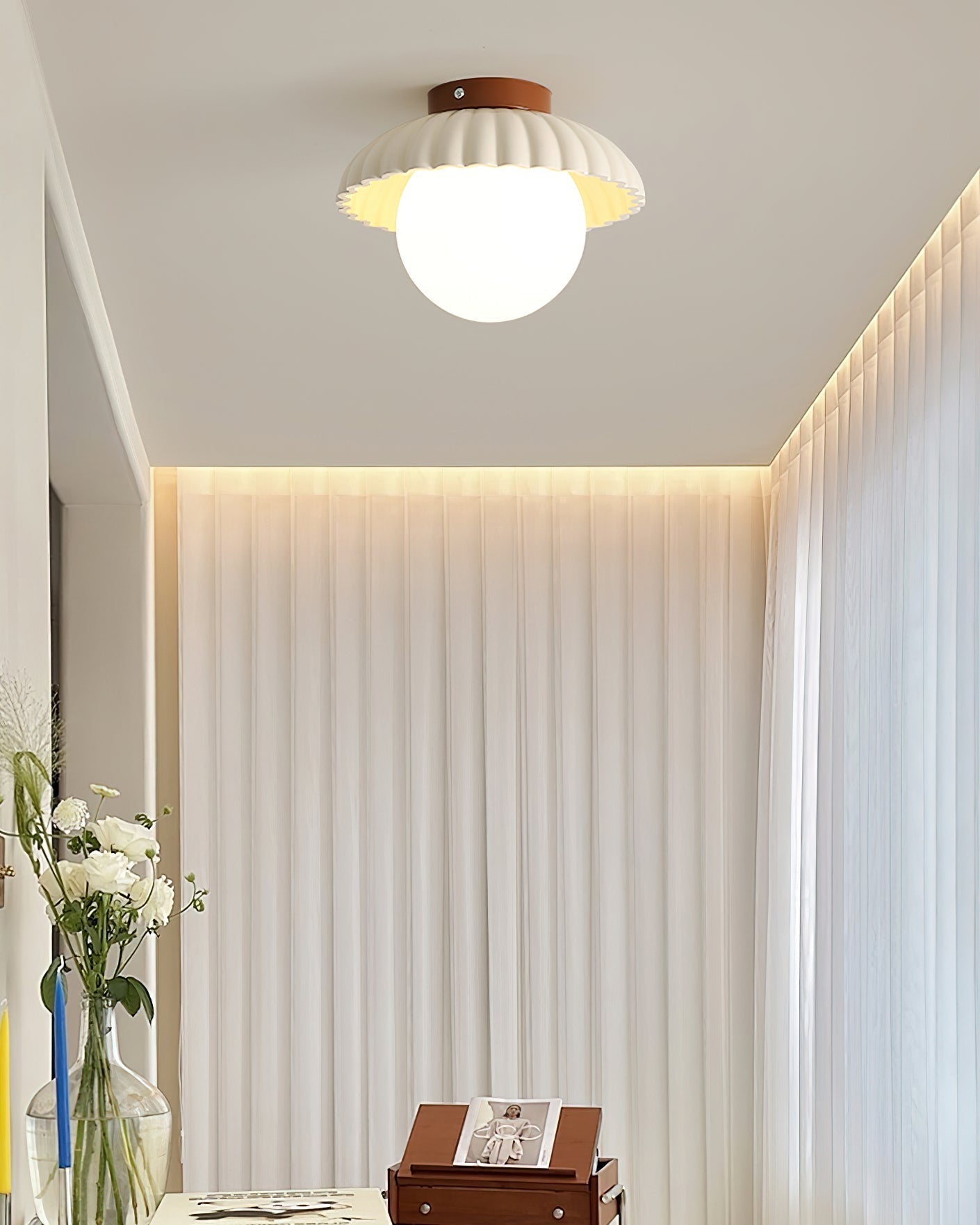 Scallop Plafonnier encastré Glow