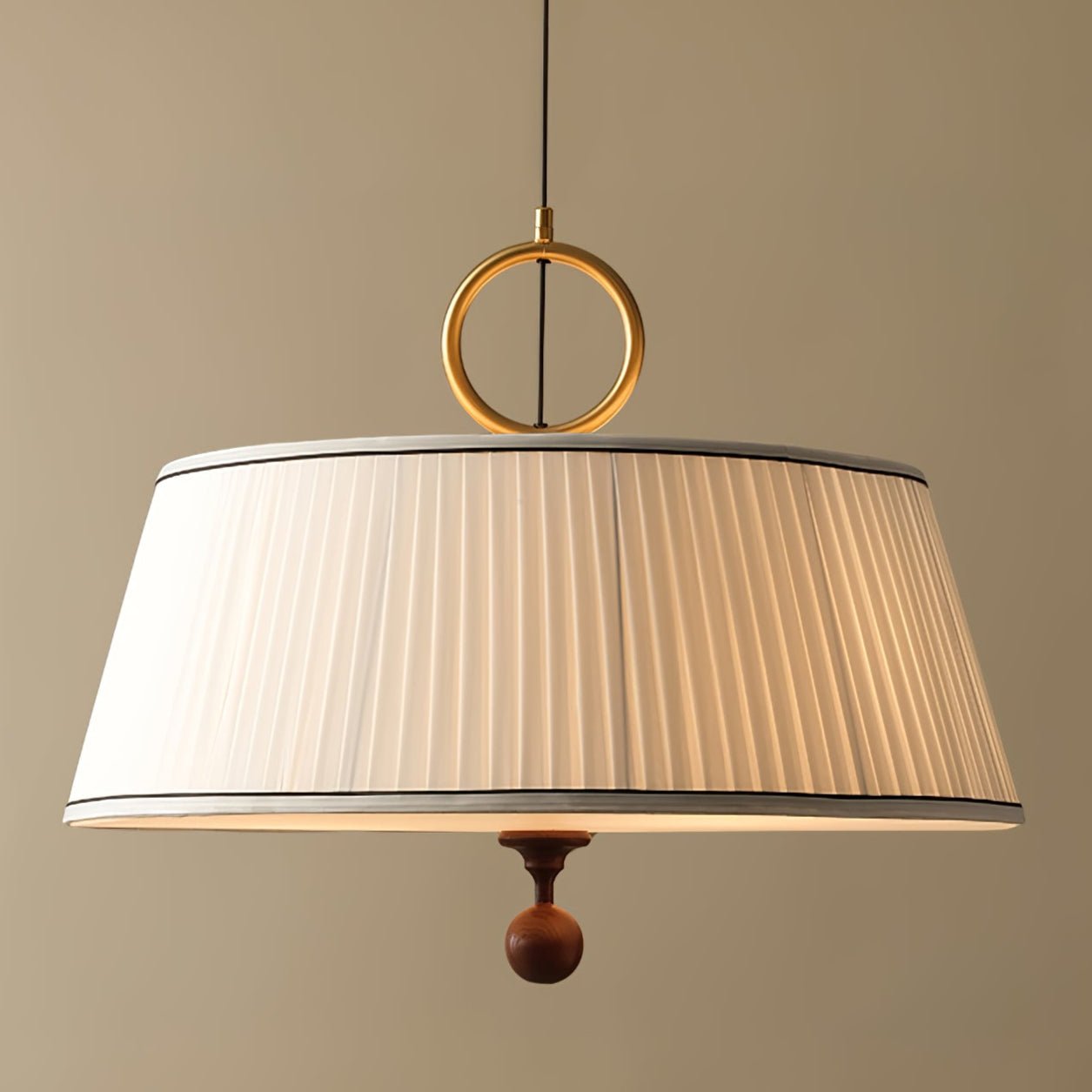 Zavaran Suspension en Bois Naturel et Tissu