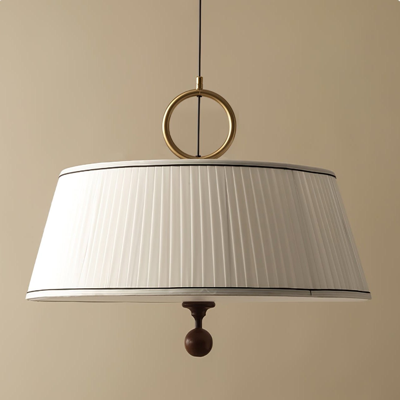 Zavaran Suspension en Bois Naturel et Tissu