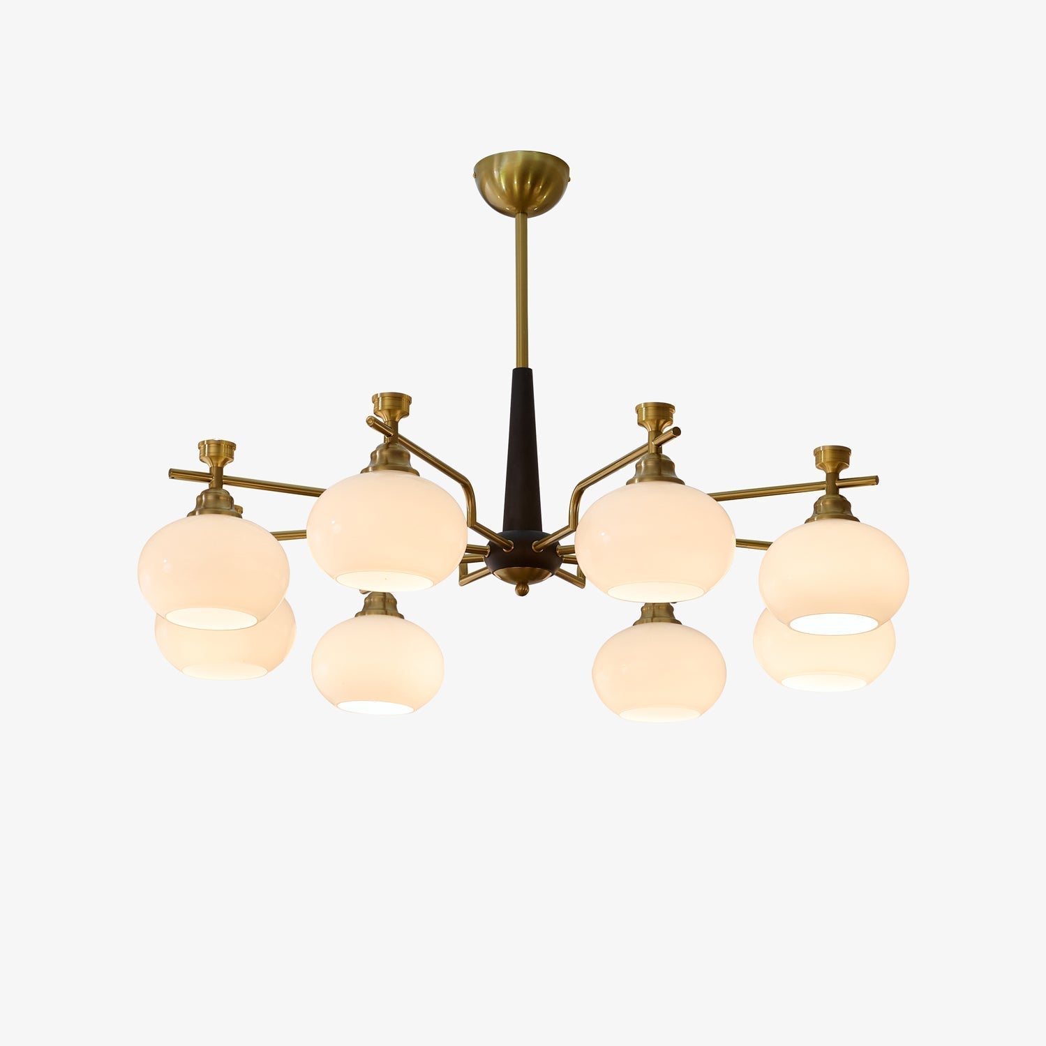 Velirara Lustre Traditionnel Unique Sphère Bois Verre