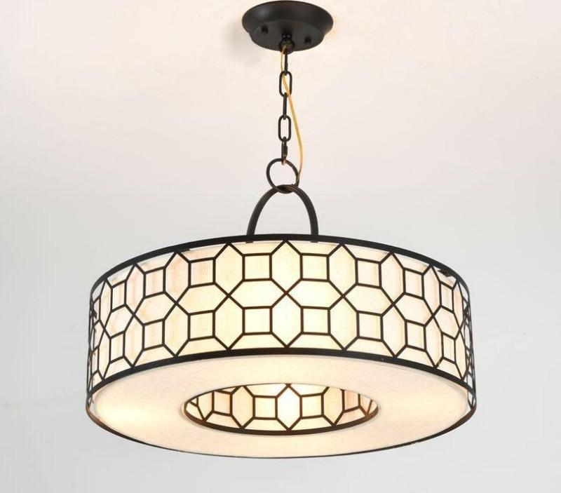 Arshaor Suspension Ronde en Cuivre et Verre Élégante