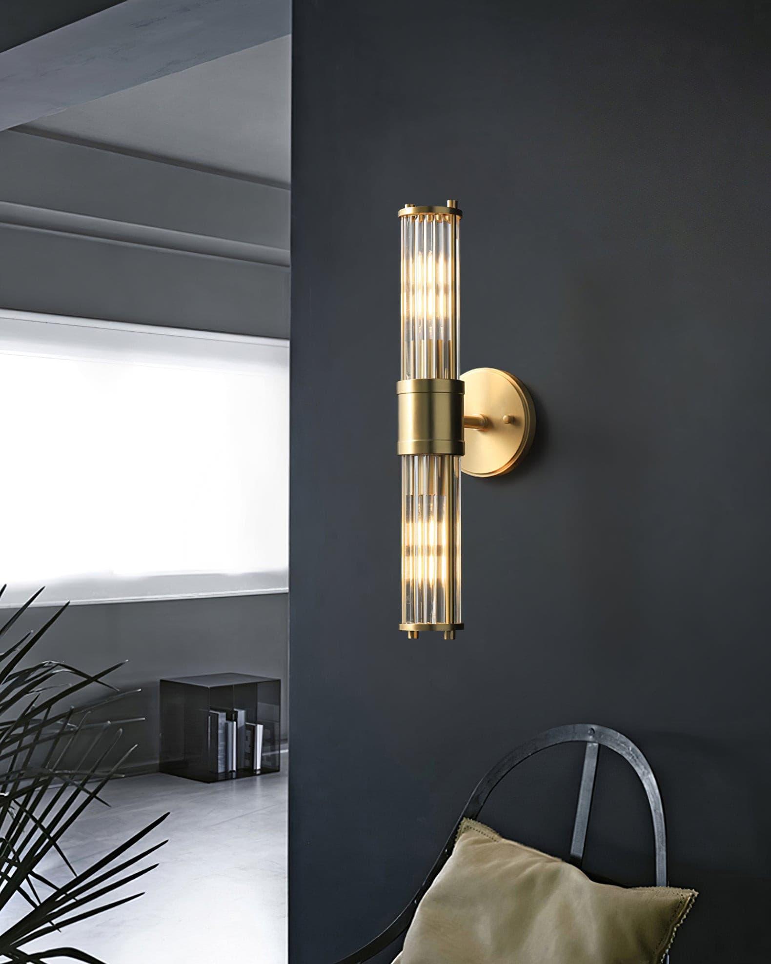 Vevenisra Applique Murale Art Nordique Cylindre Verre