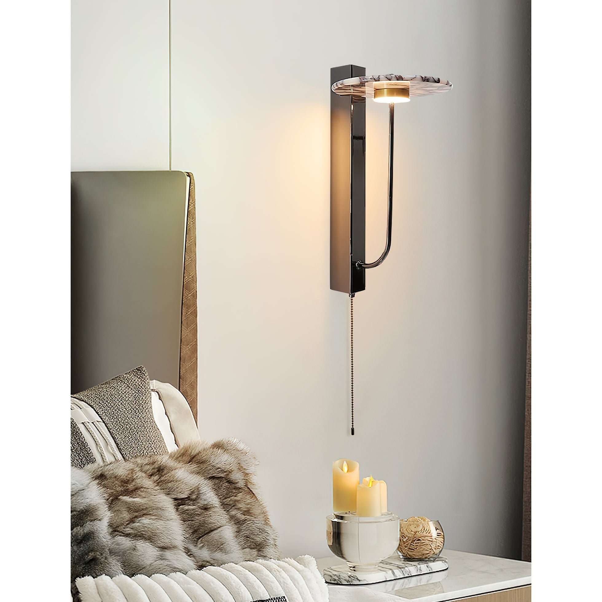 Aevuvyn Applique Murale en Marbre Moderne Minimaliste