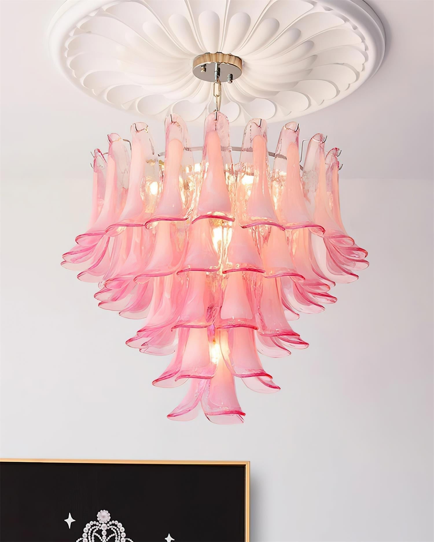 Alrinis Lustre Cascade Florale Fantaisie