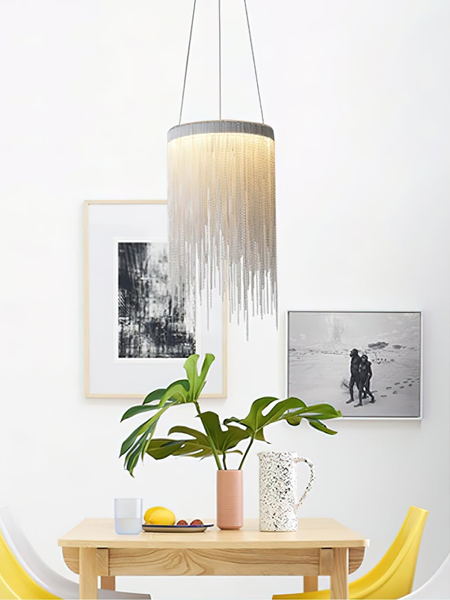 Arsoliel Suspension en Chaîne à Franges de Luxe Postmoderne