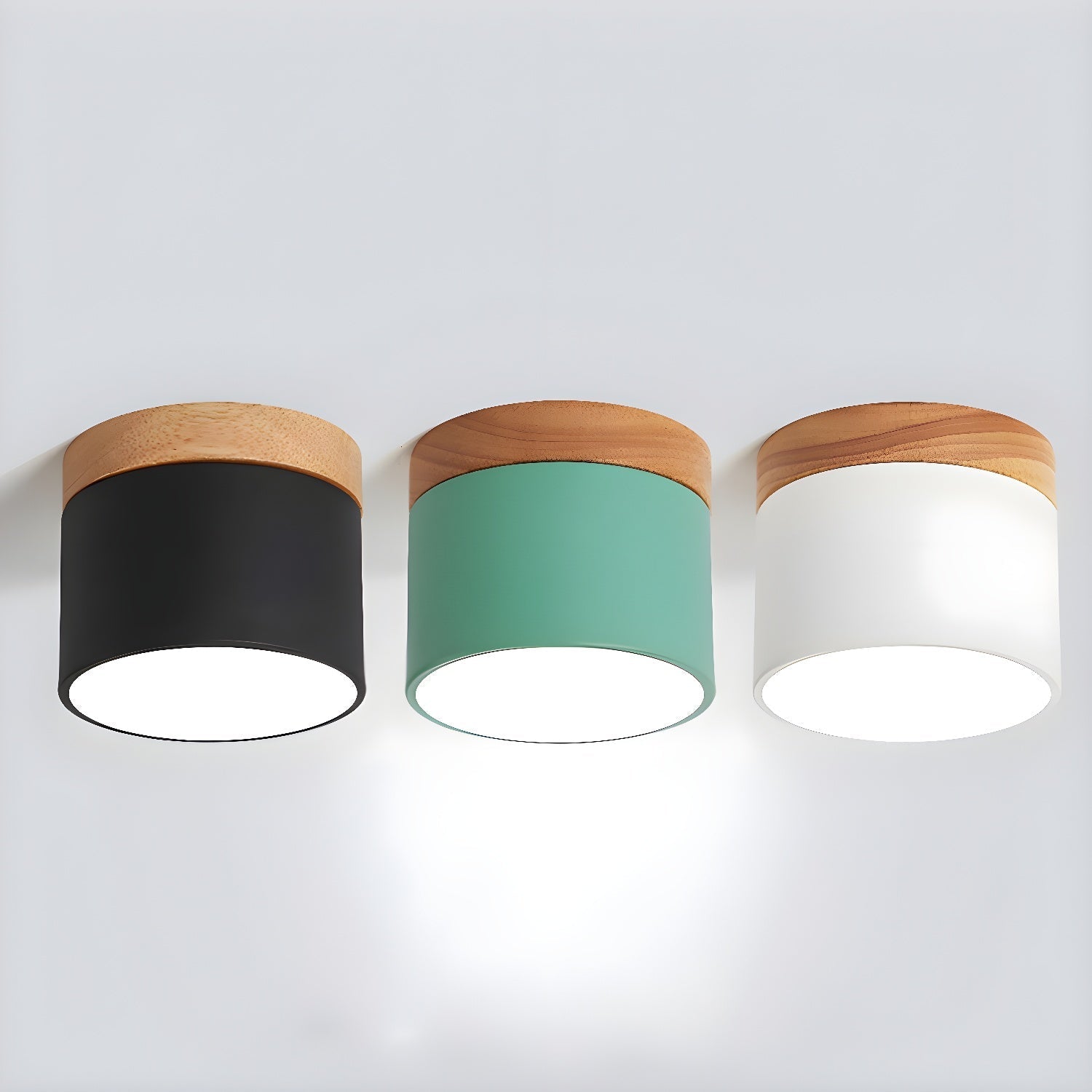 Caveleth Downlight de Surface en Bois Minimaliste Moderne