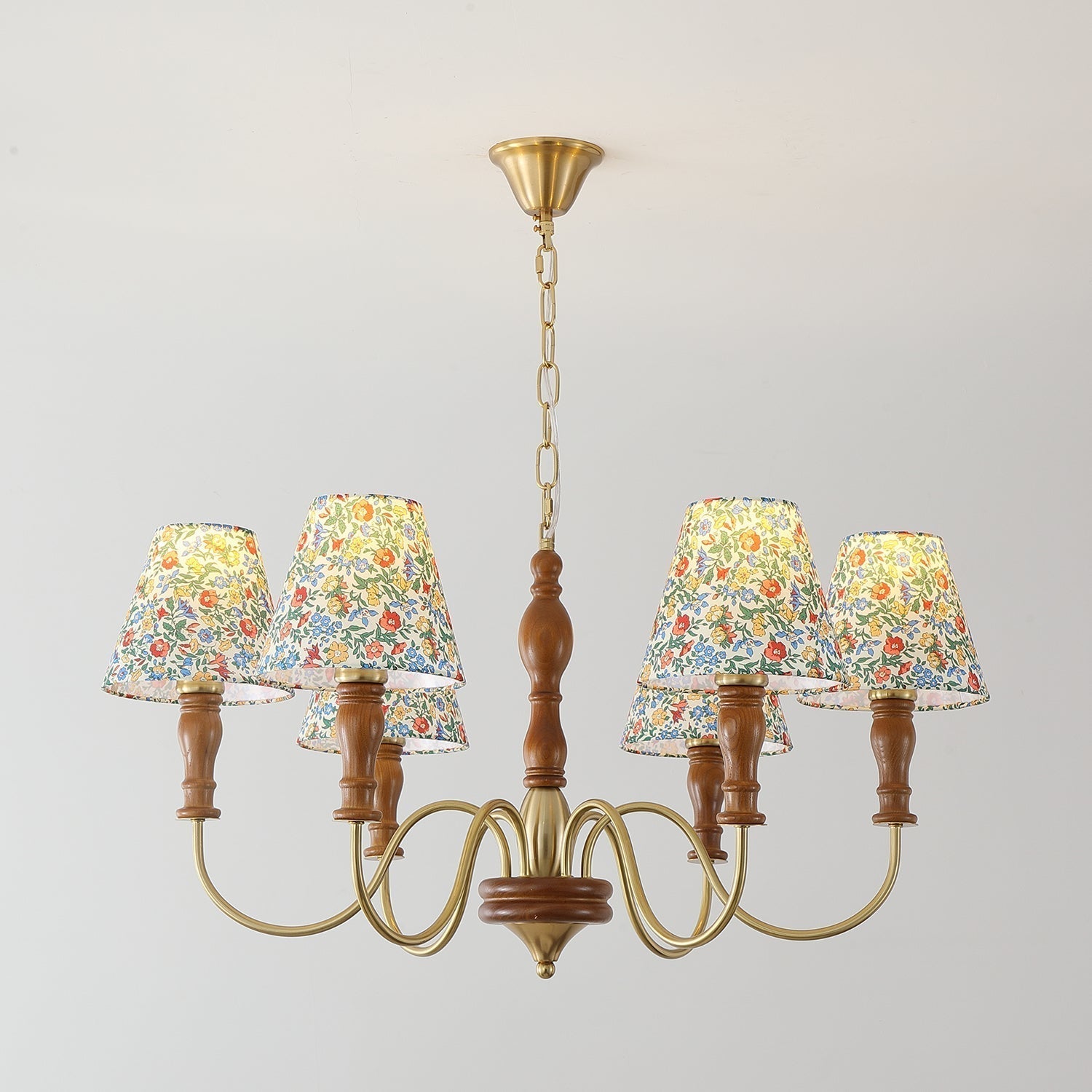 Florinda Lustre Abat-jour Tissu Floral