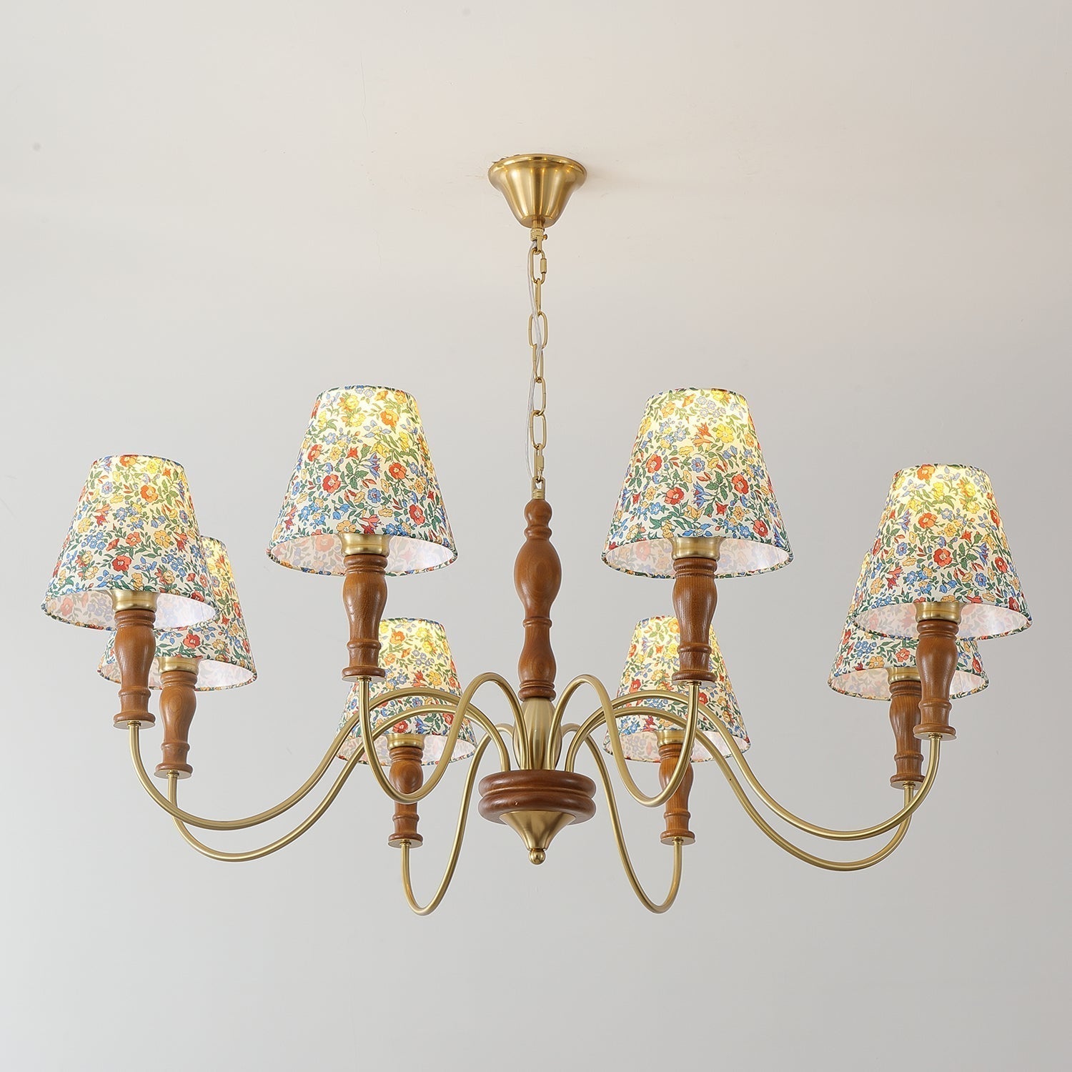 Florinda Lustre Abat-jour Tissu Floral