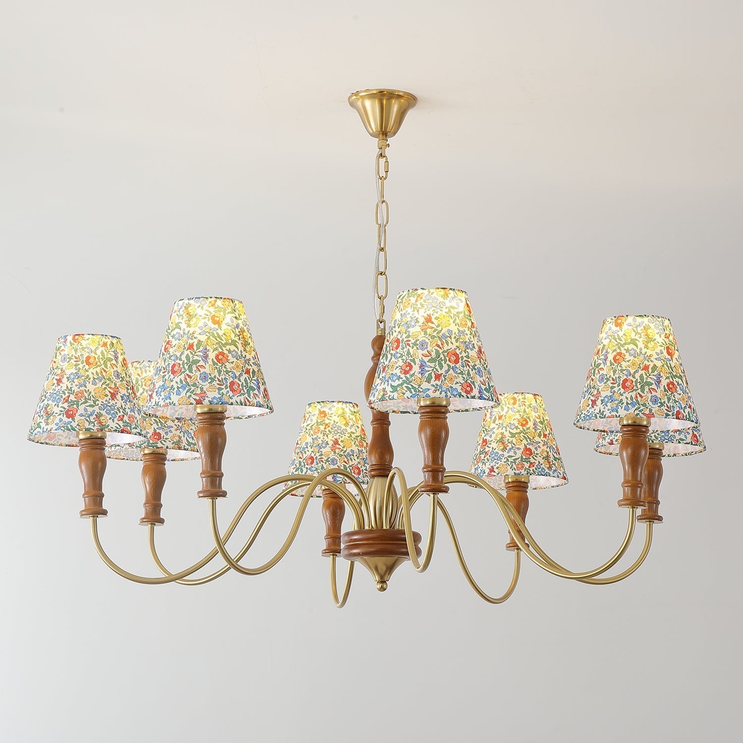 Florinda Lustre Abat-jour Tissu Floral